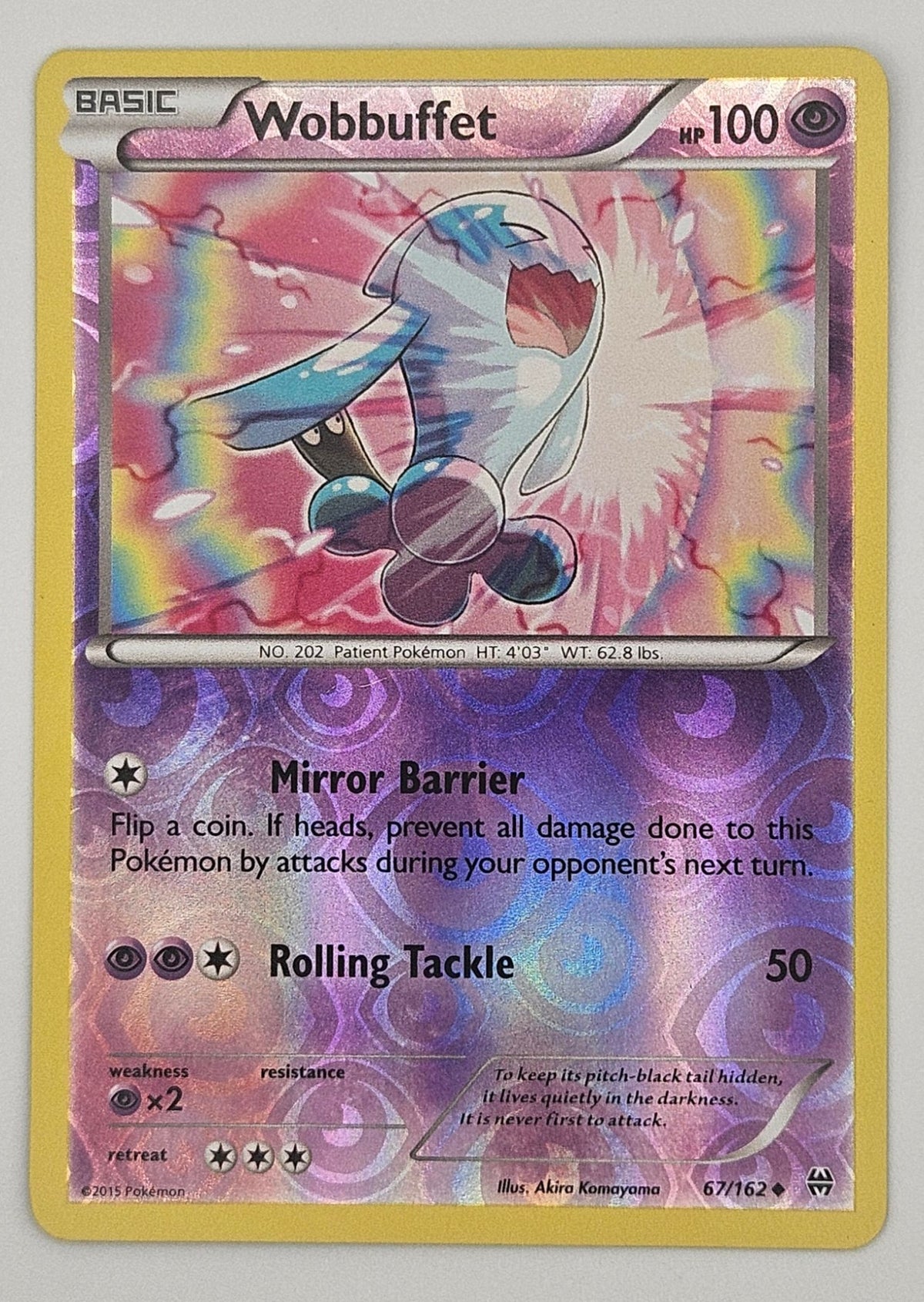 Wobbuffet 67/162 Reverse Holo