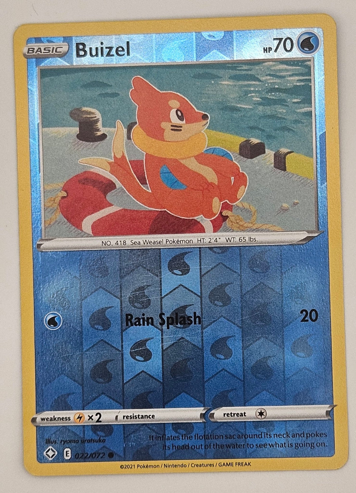Buizel 022/072 Reverse Holo