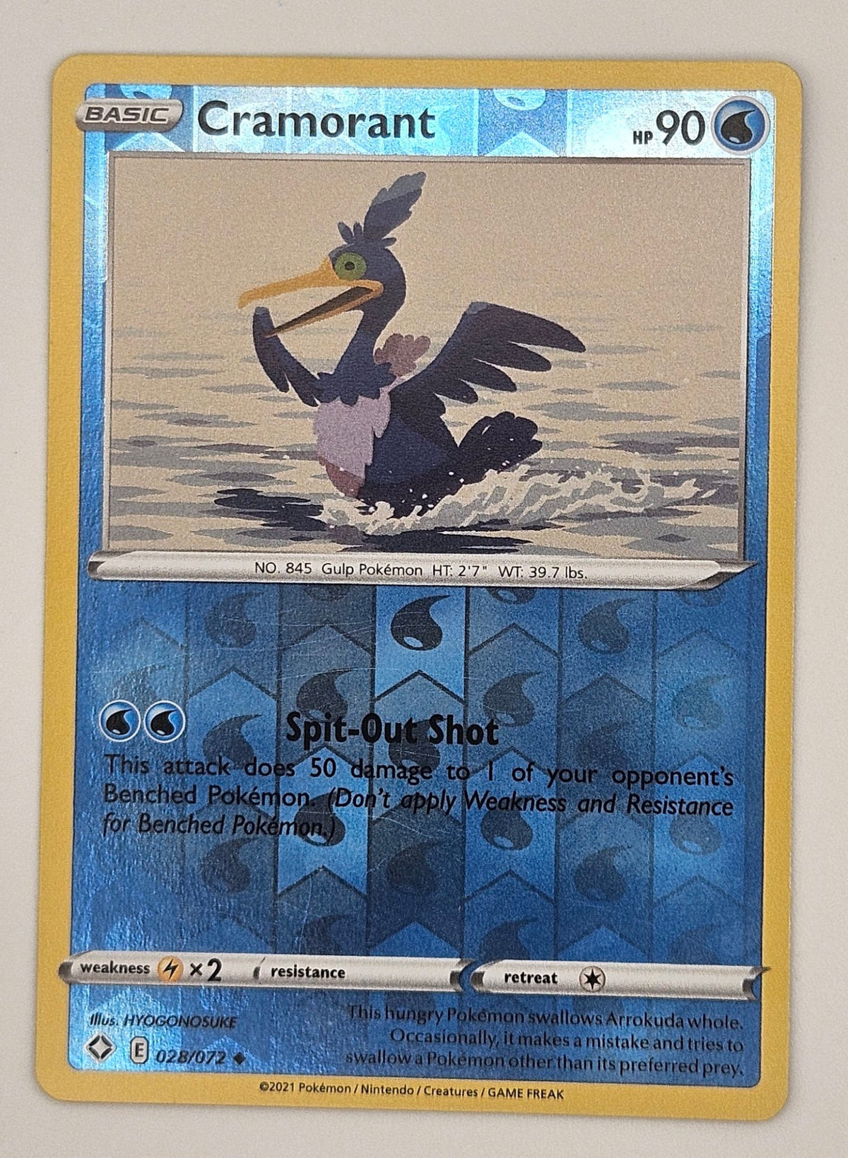 Cramorant 028/072 Reverse Holo