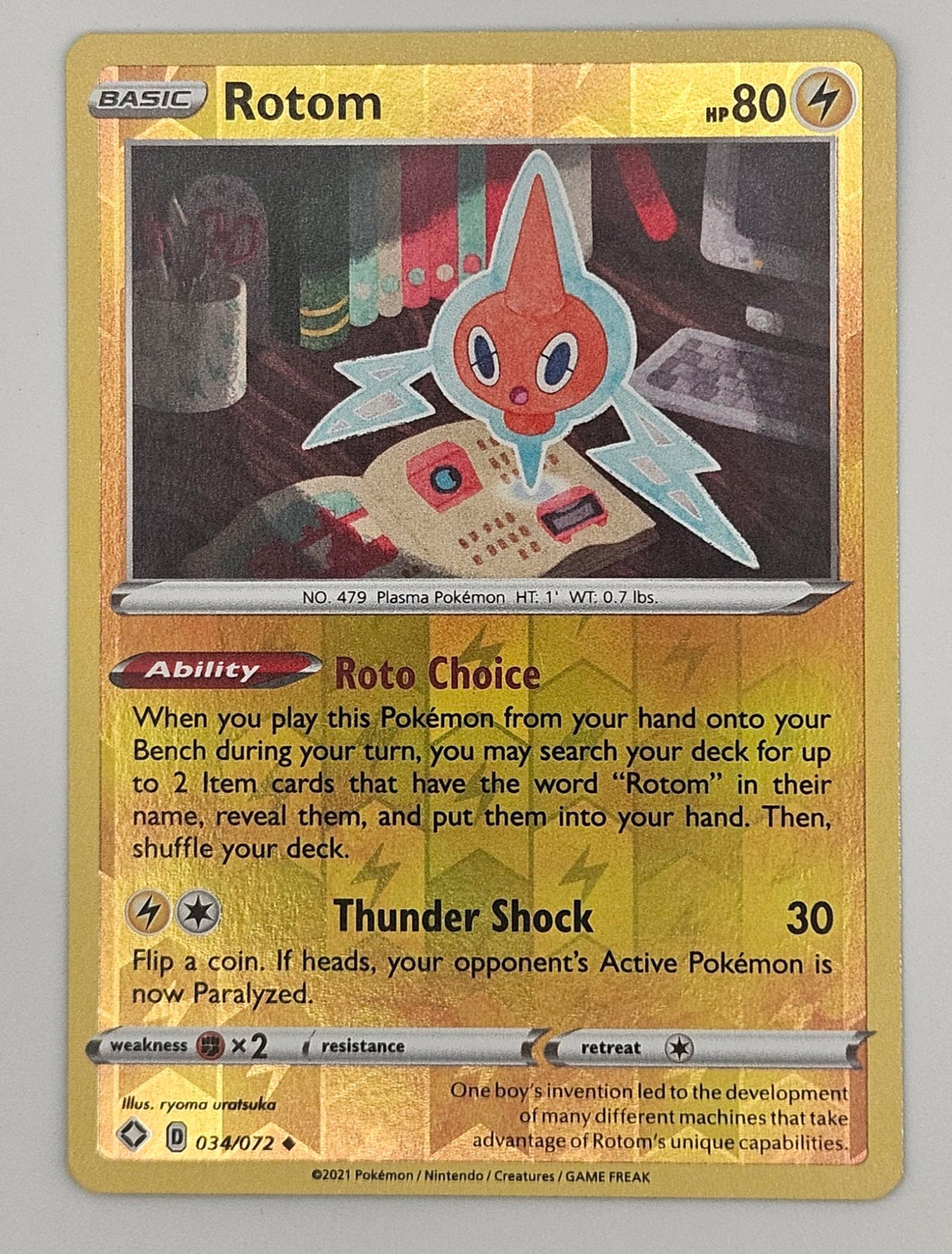 Rotom 034/072 Reverse Holo