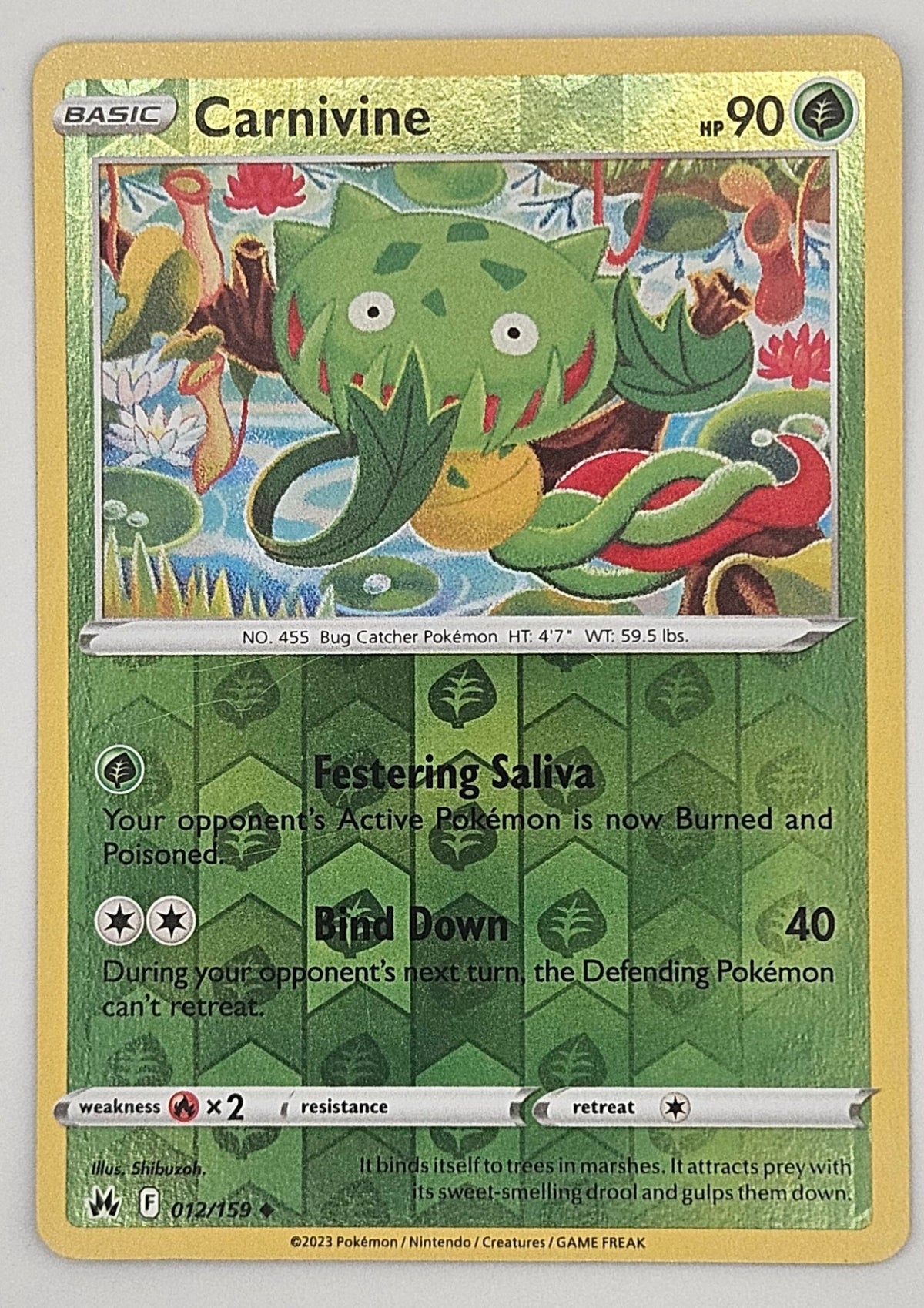 Carnivine 012/159 Reverse Holo