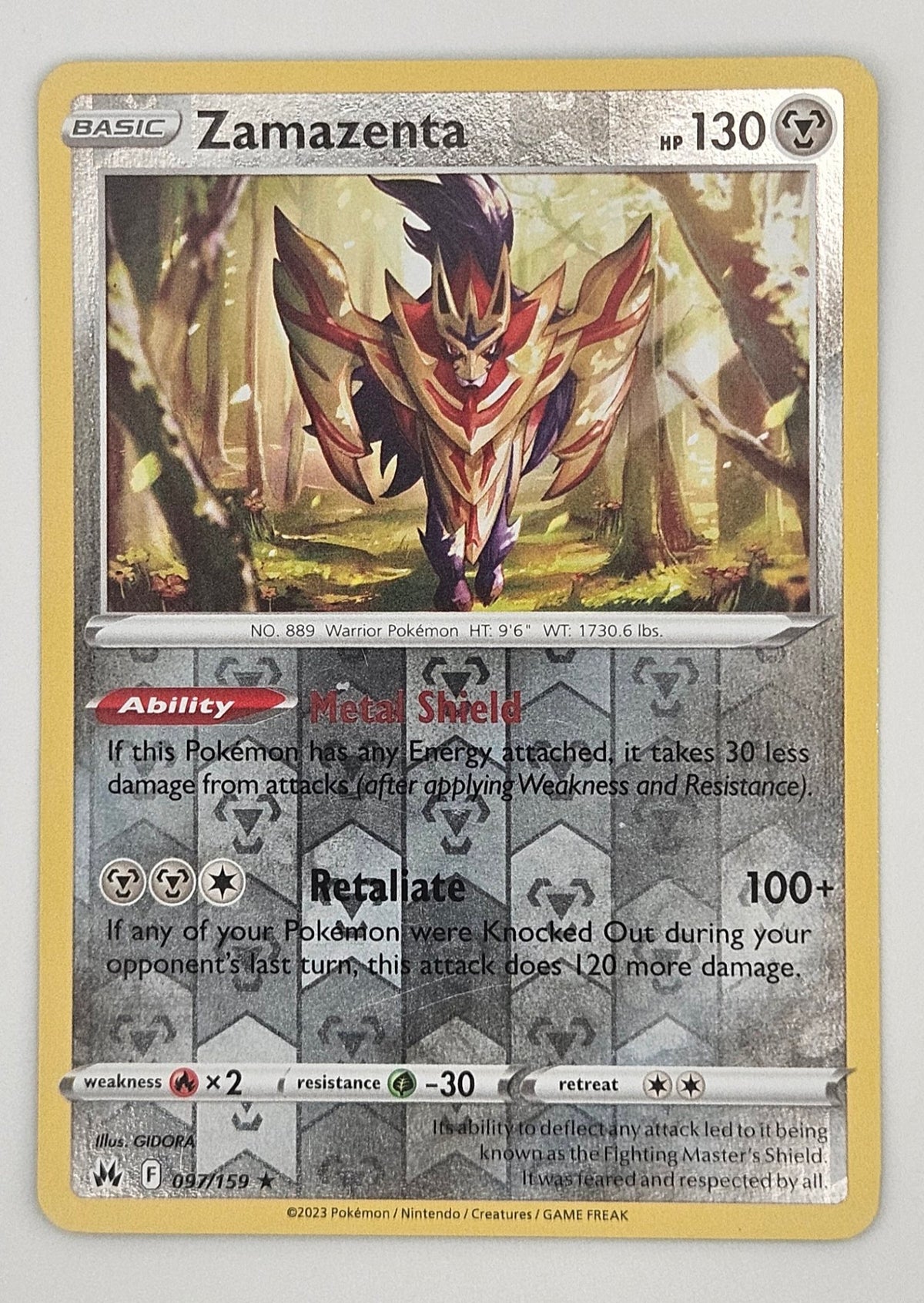 Zamazenta 097/159 Reverse Holo