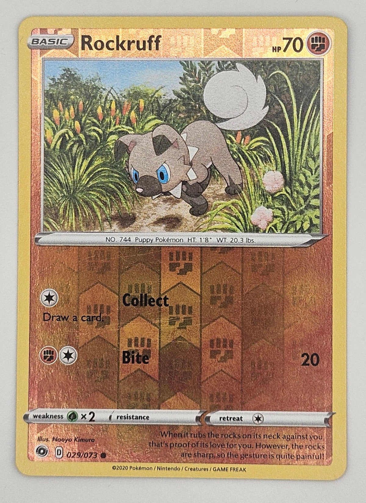 Rockruff 029/073 Reverse Holo