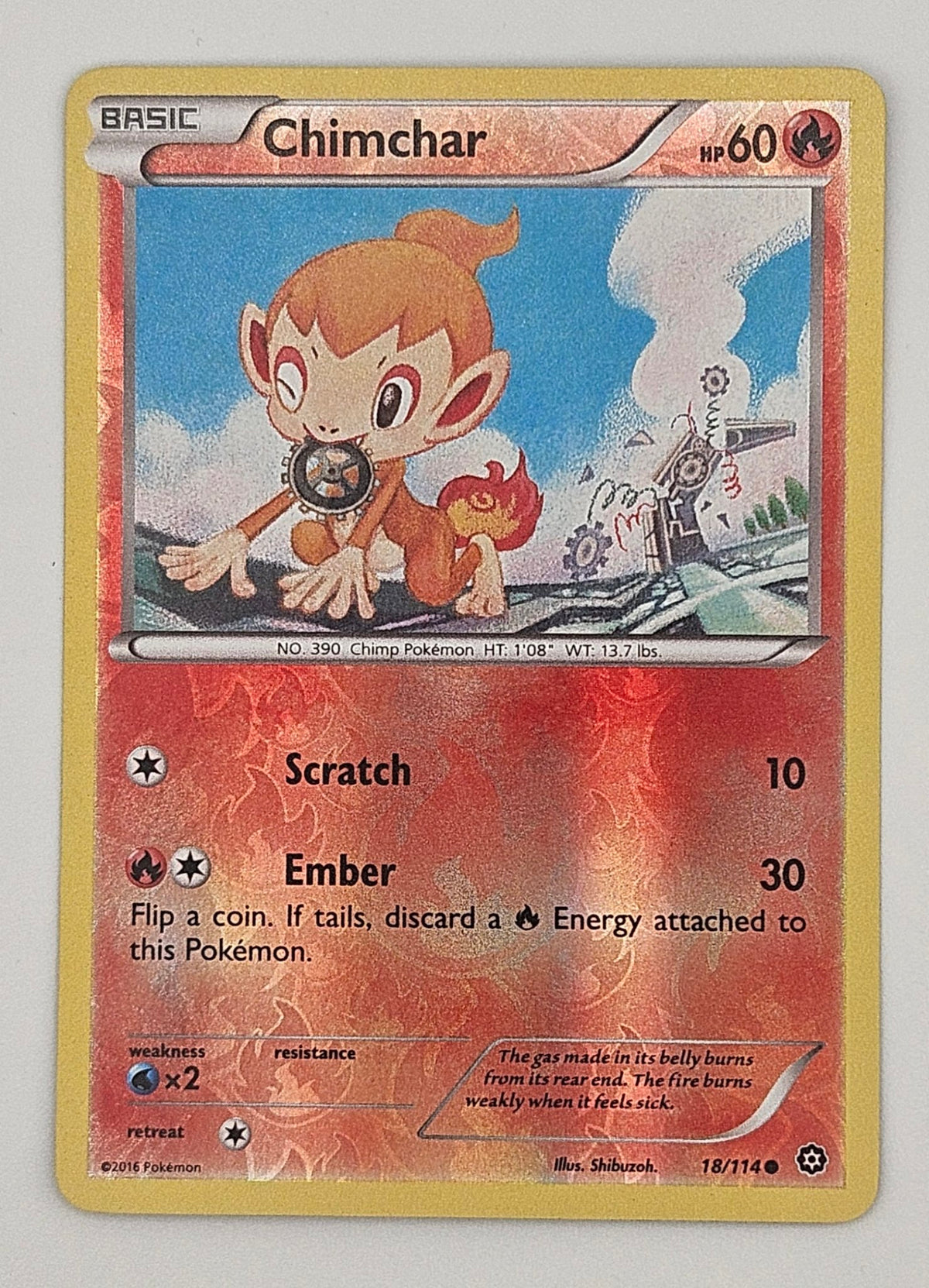 Chimchar 18/114 Reverse Holo