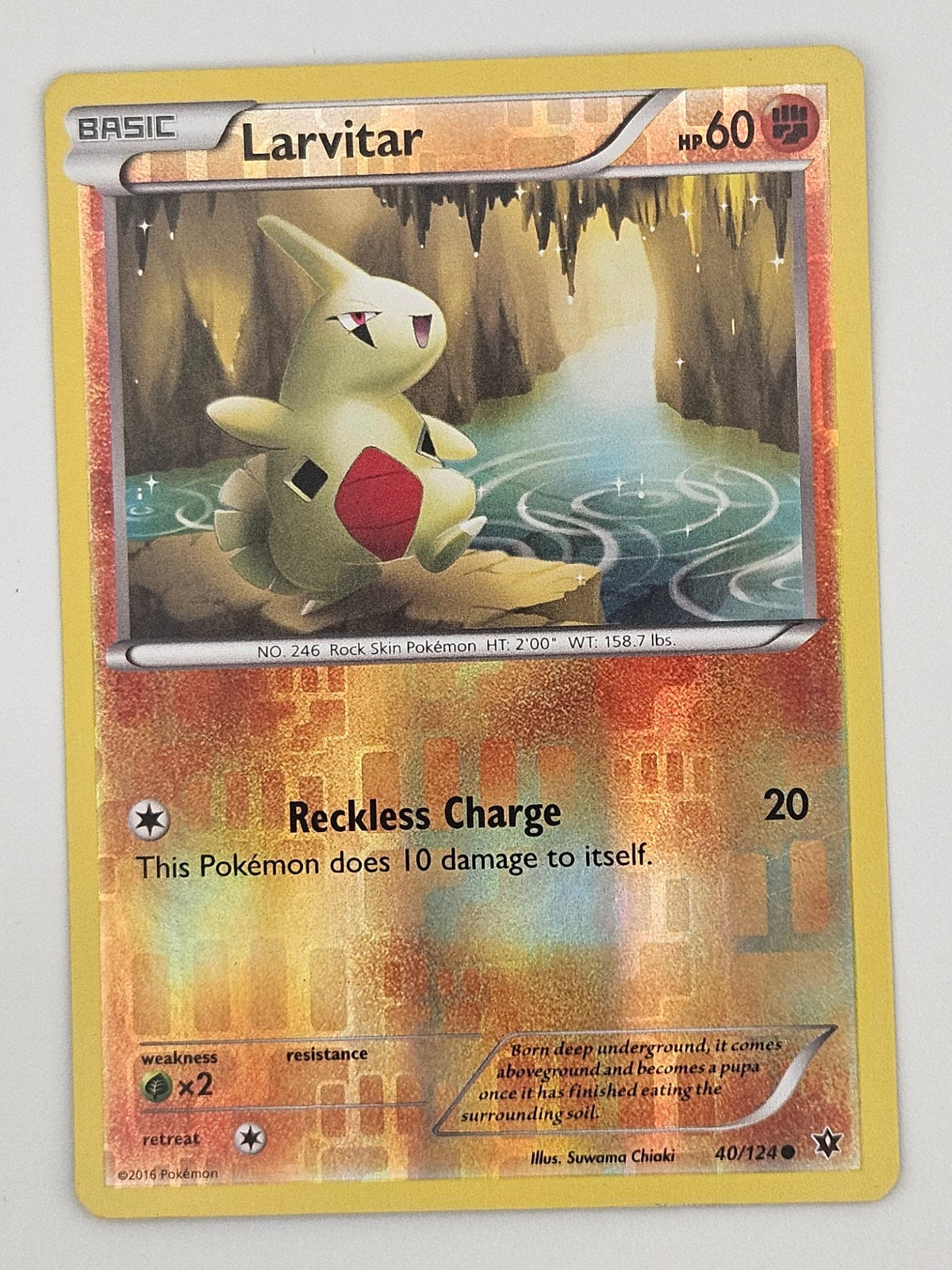 Larvitar 40/124 Reverse Holo
