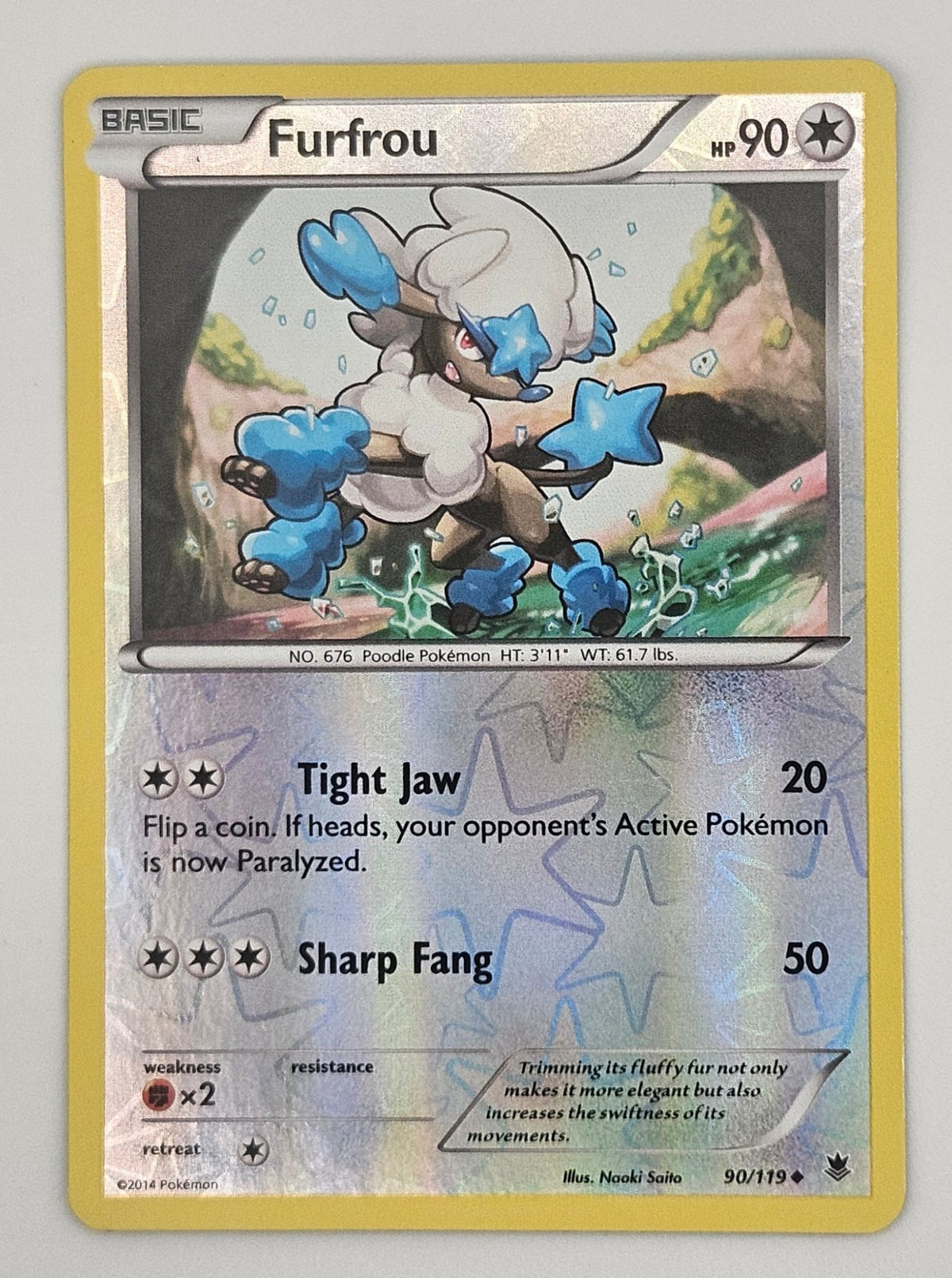 Furfrou 90/119 Reverse Holo