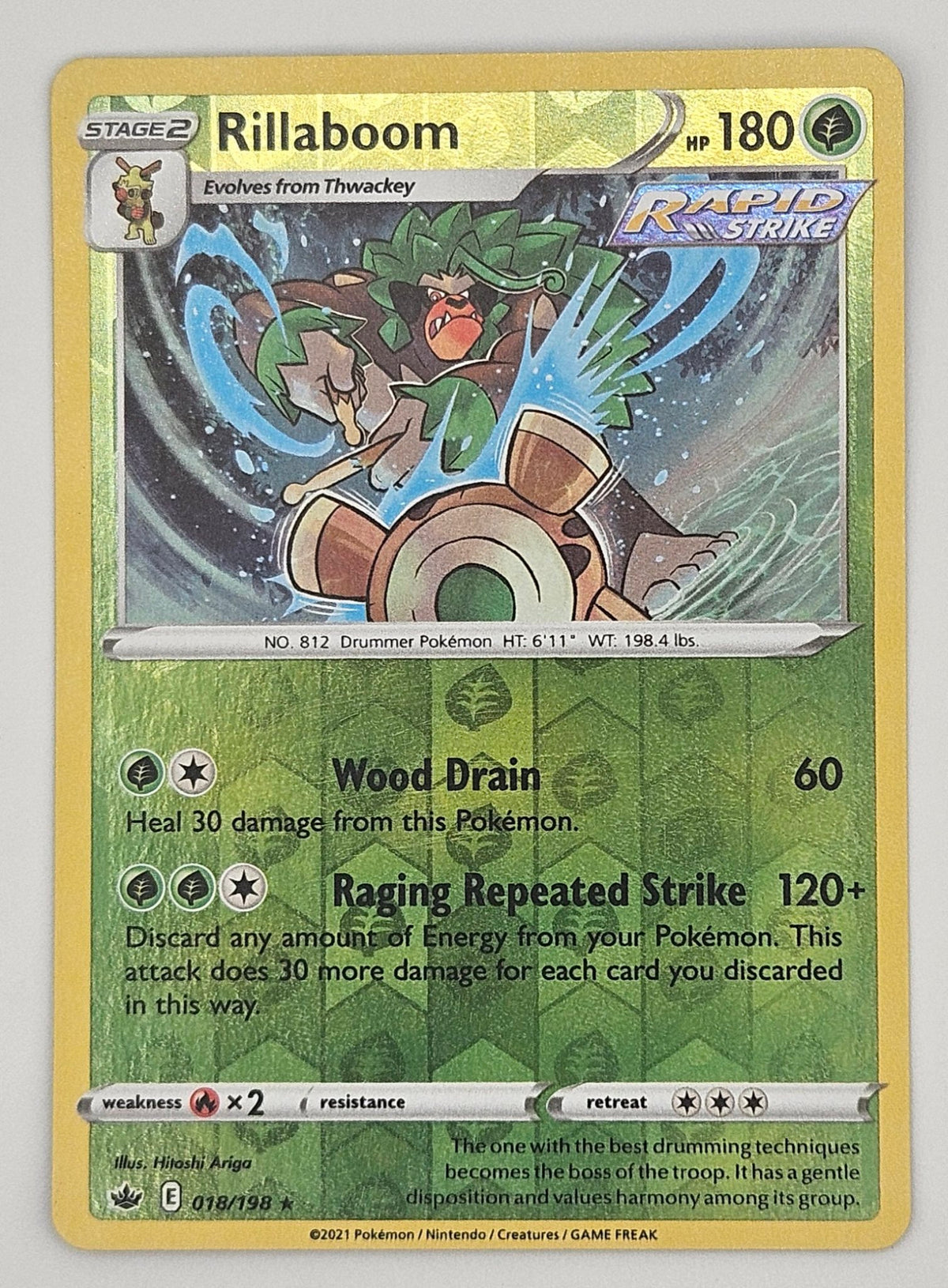Rillaboom 018/198 Reverse Holo
