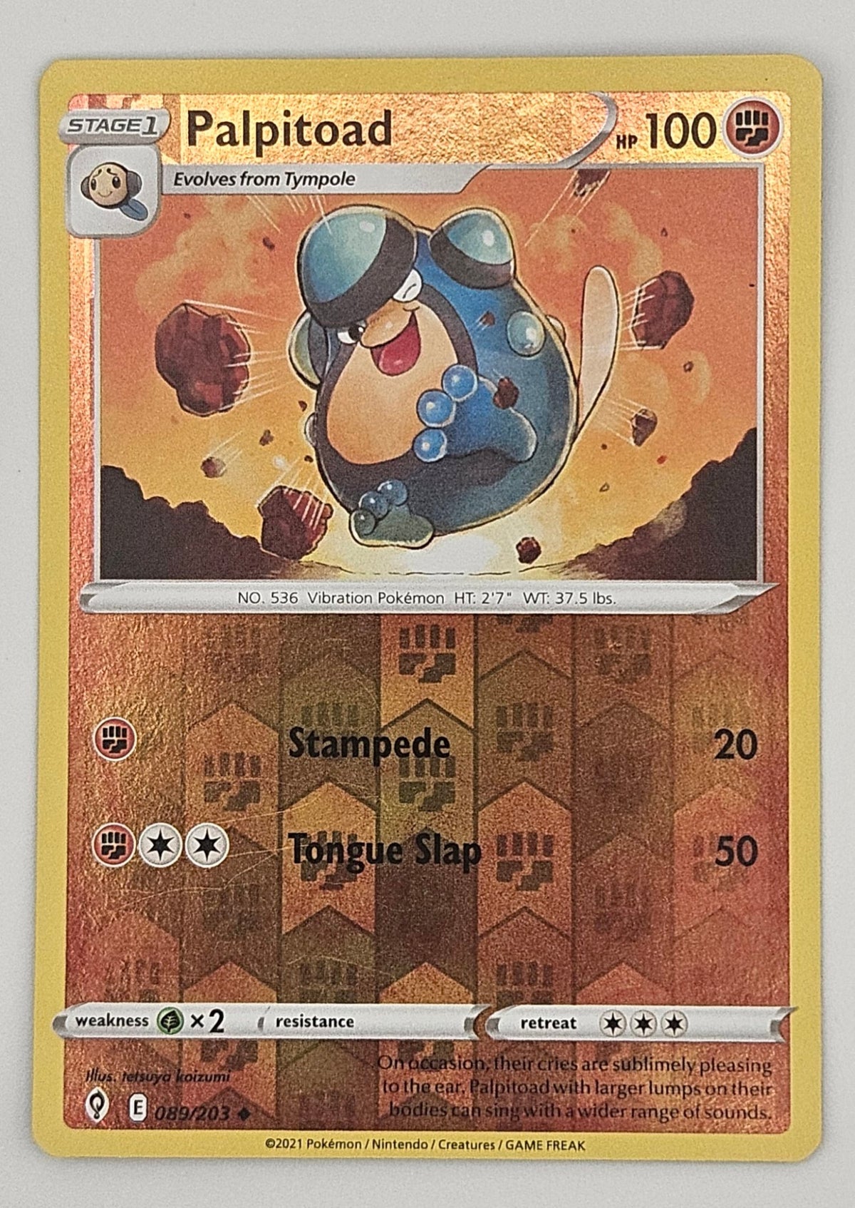 Palpitoad 089/203 Reverse Holo
