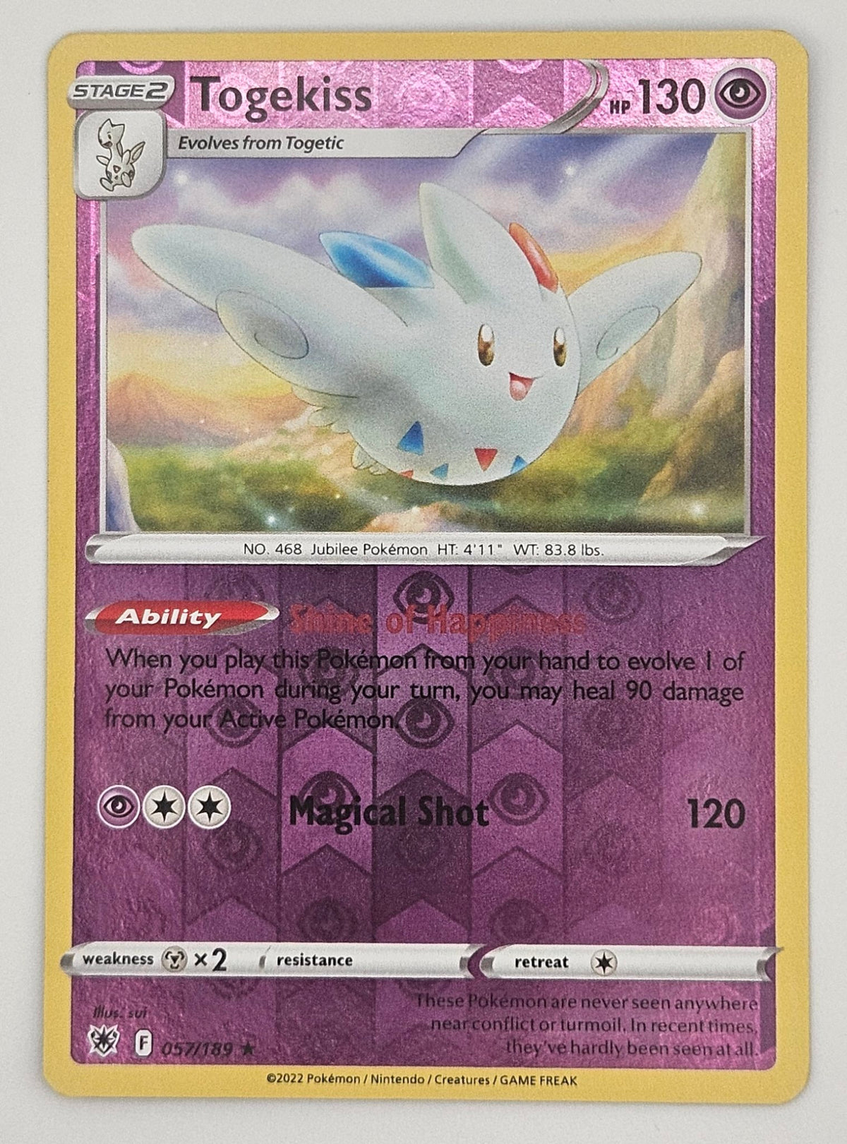 Togekiss 057/189 Reverse Holo