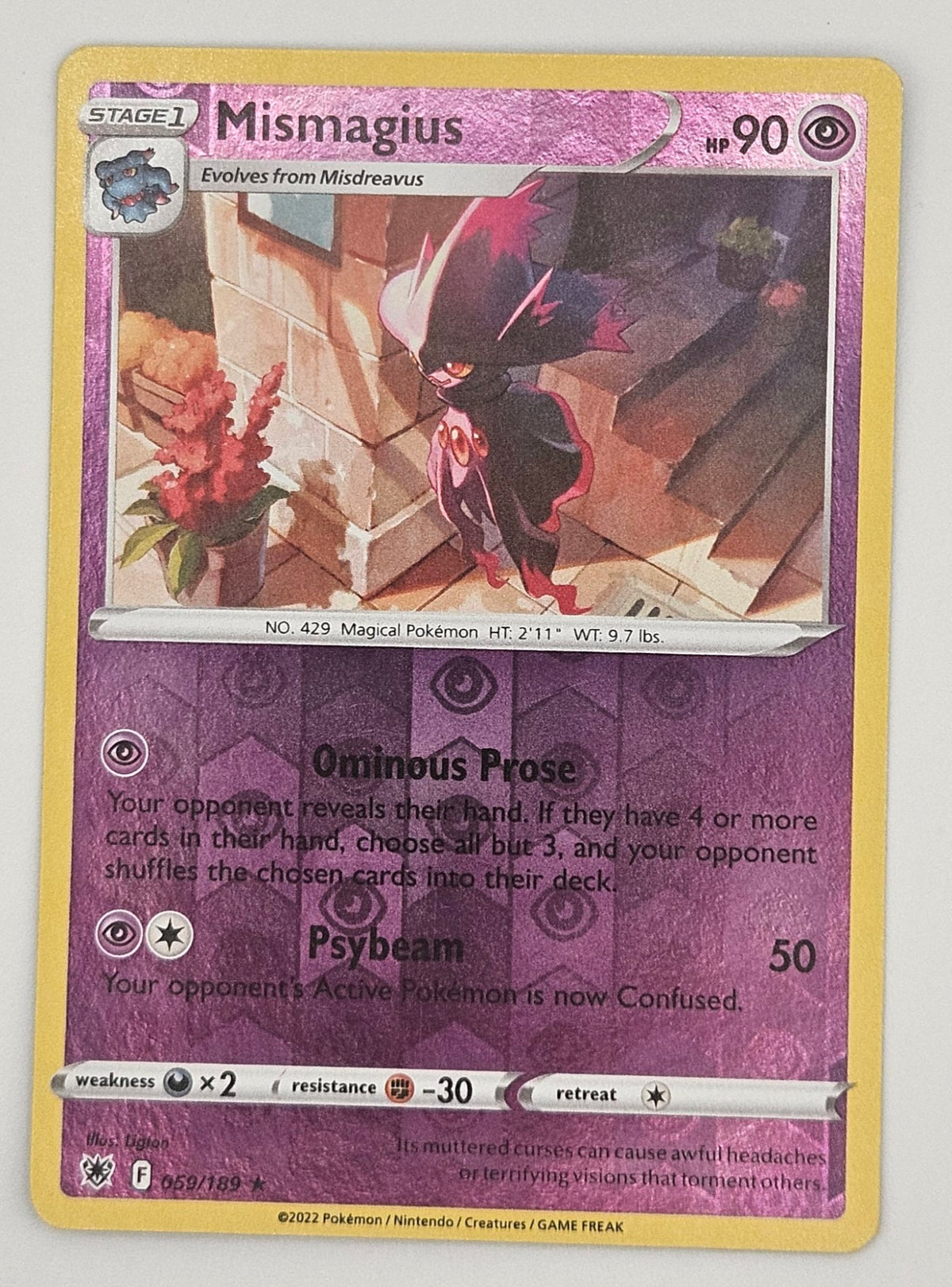 Mismagius 059/189 Reverse Holo