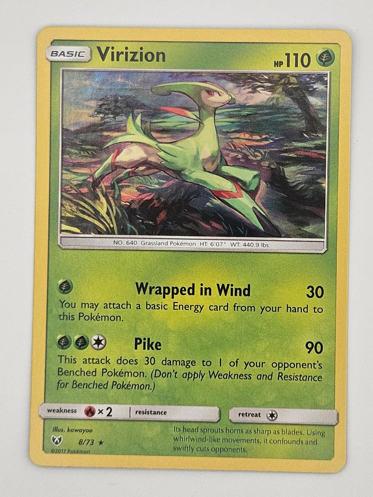 Virizion 8/73 Reverse Holo