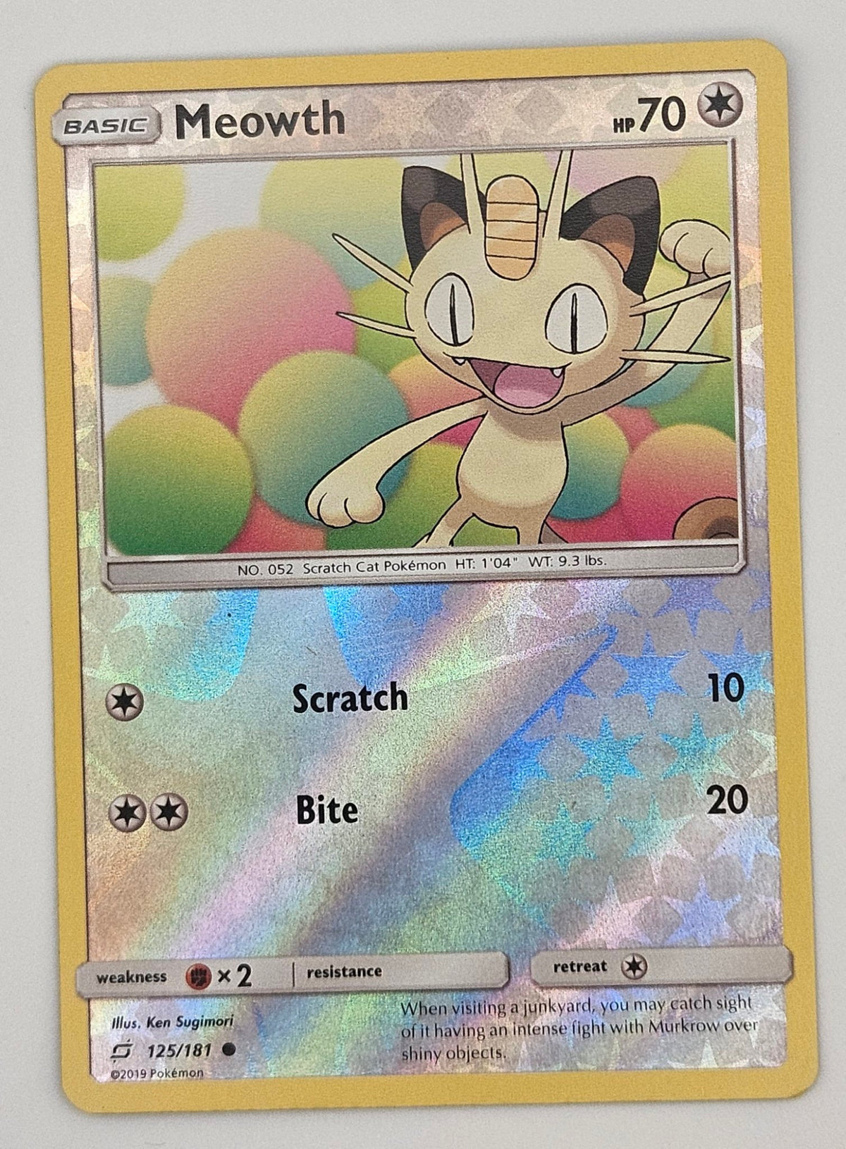 Meowth 125/181 Reverse Holo