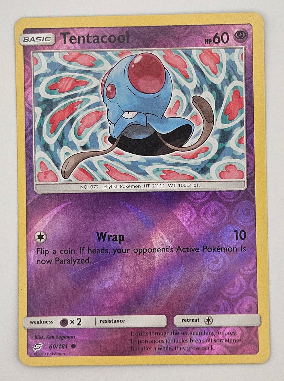 Tentacool 60/181 Reverse Holo