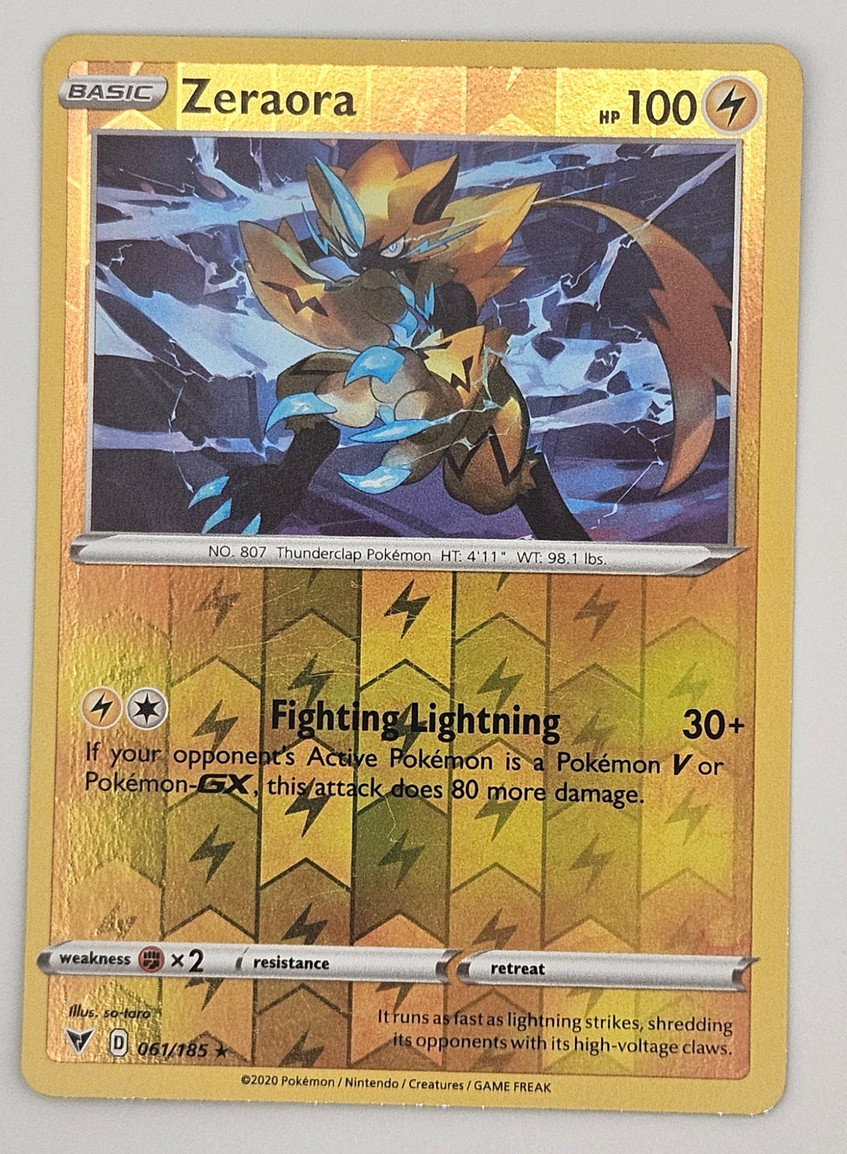 Zeraora 061/185 Reverse Holo