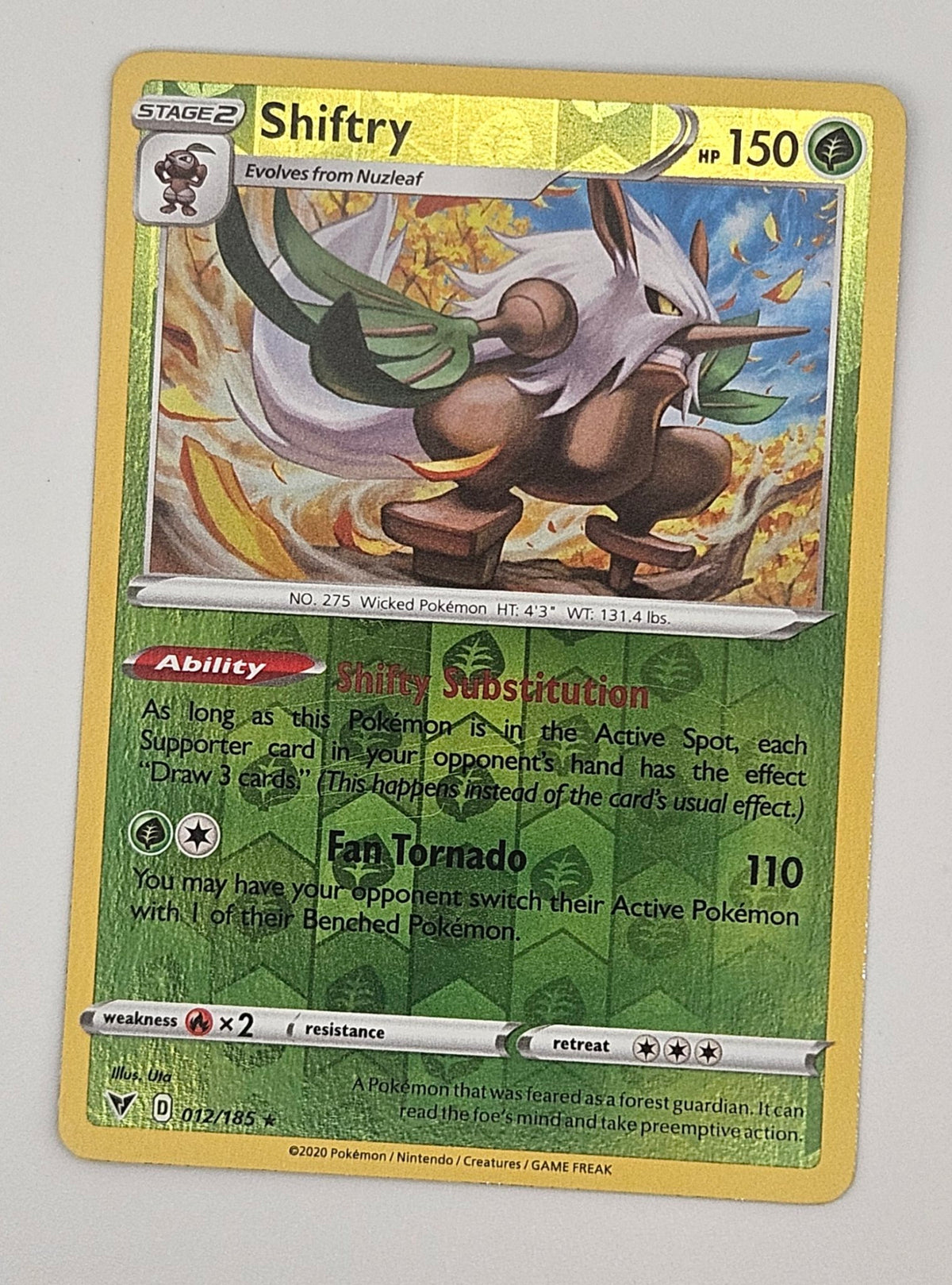 Shiftry 012/185 Reverse Holo