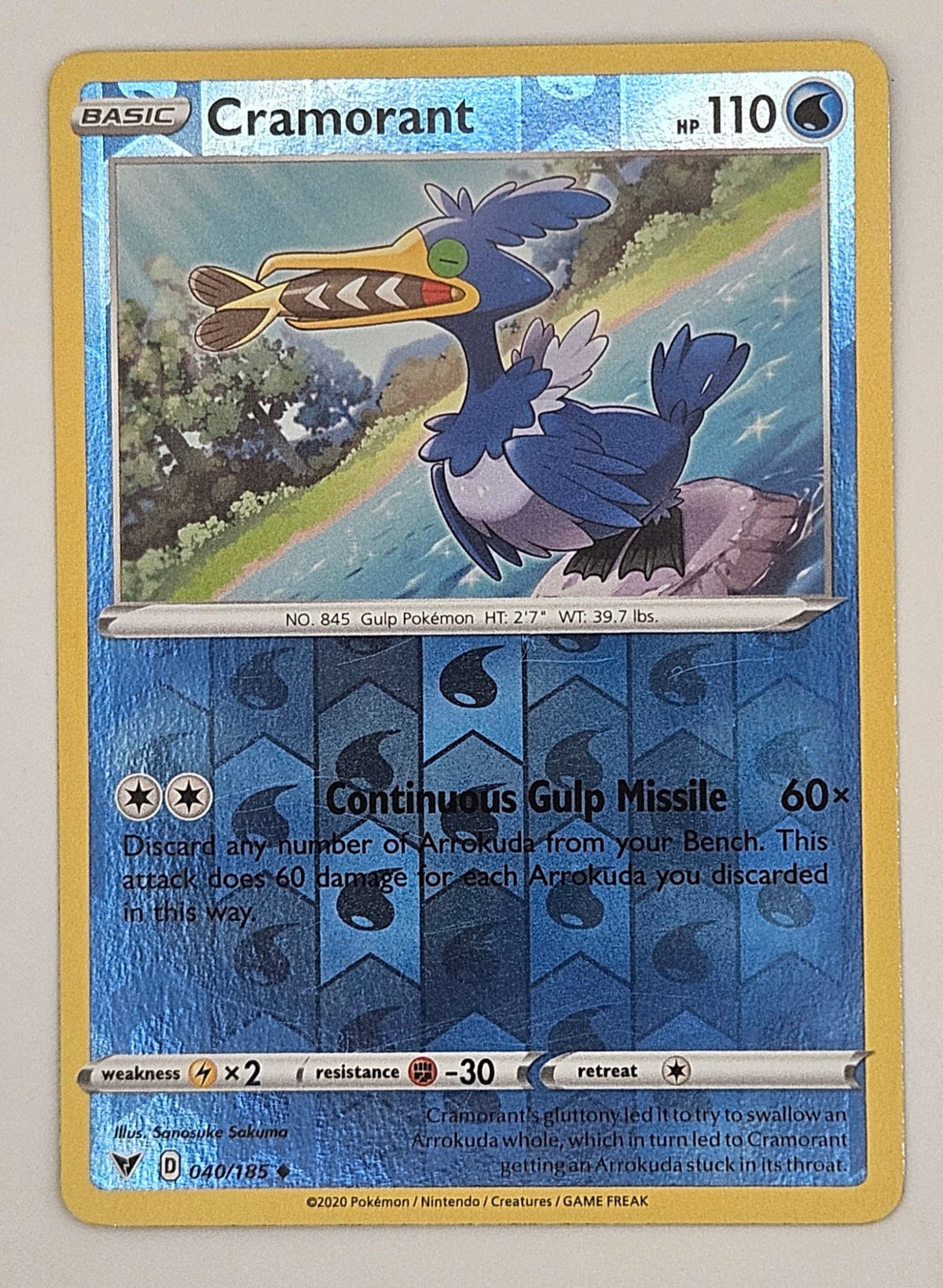 Cramorant 040/185 Reverse Holo
