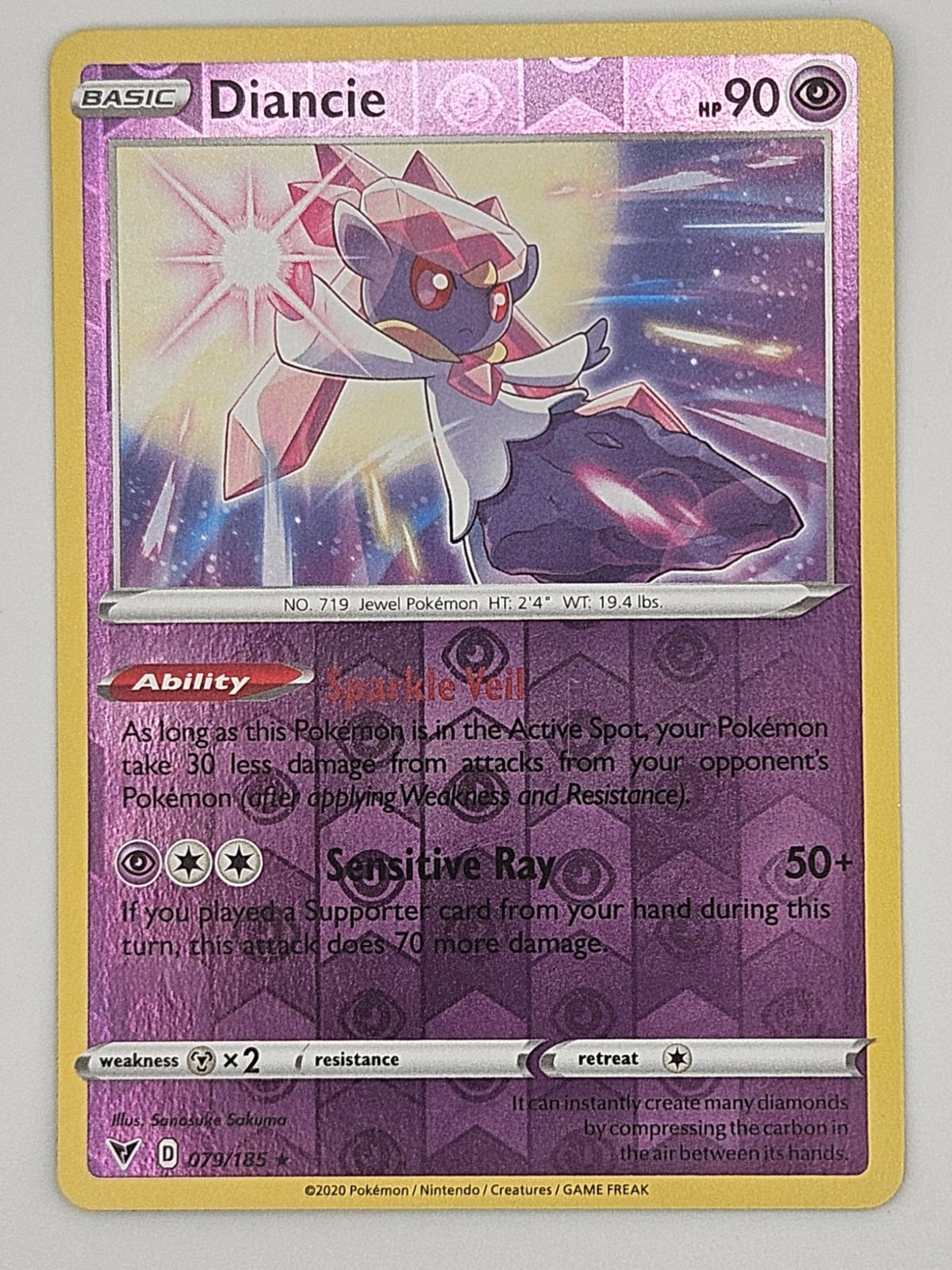 Diancie 079/185 Reverse Holo