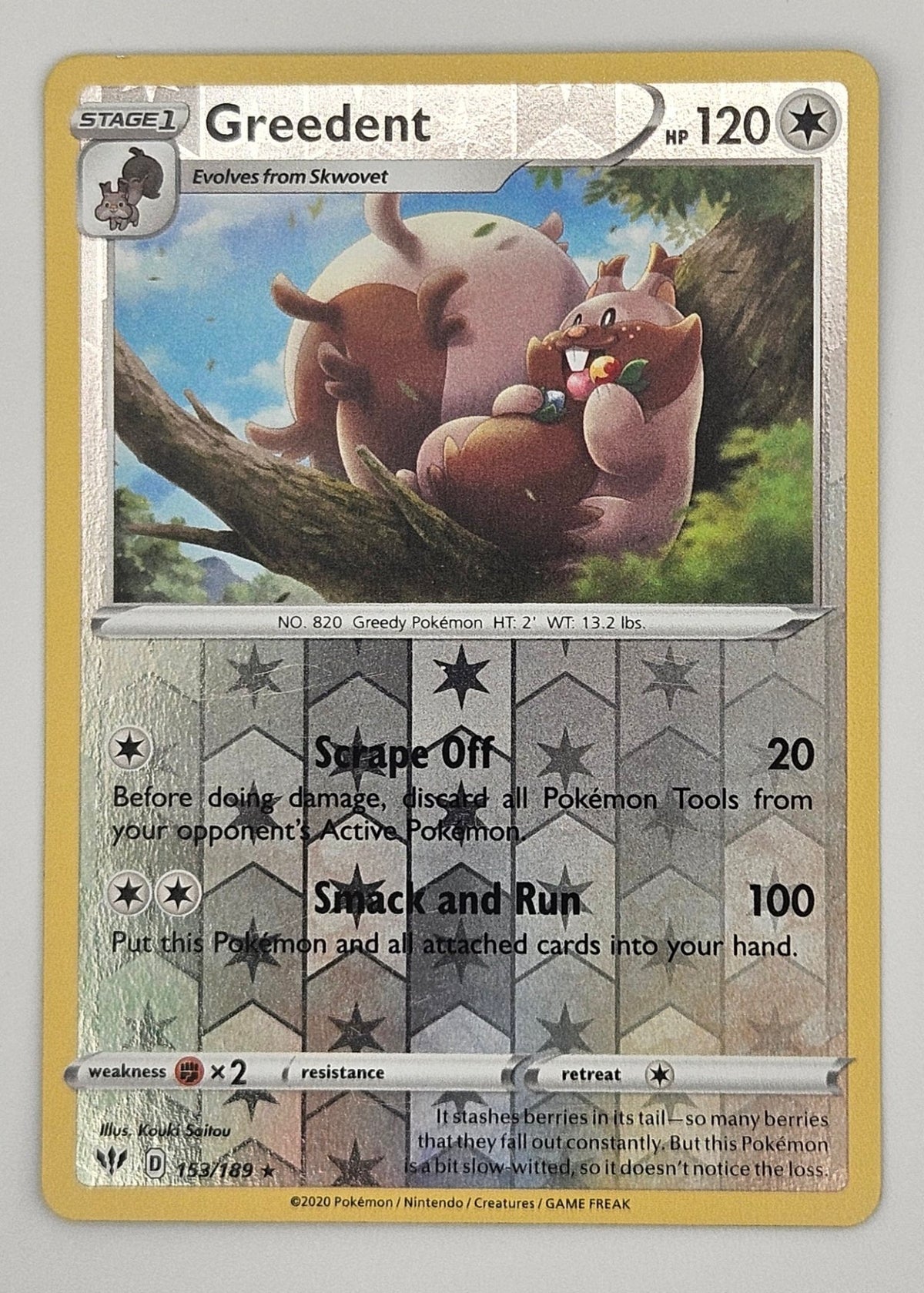 Greedent 153/189 Reverse Holo