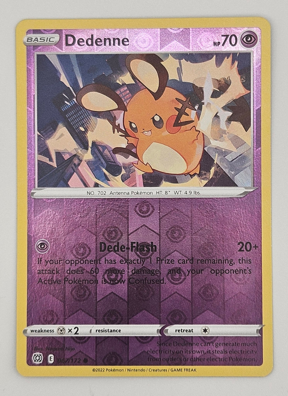 Dedenne 067/172 Reverse Holo