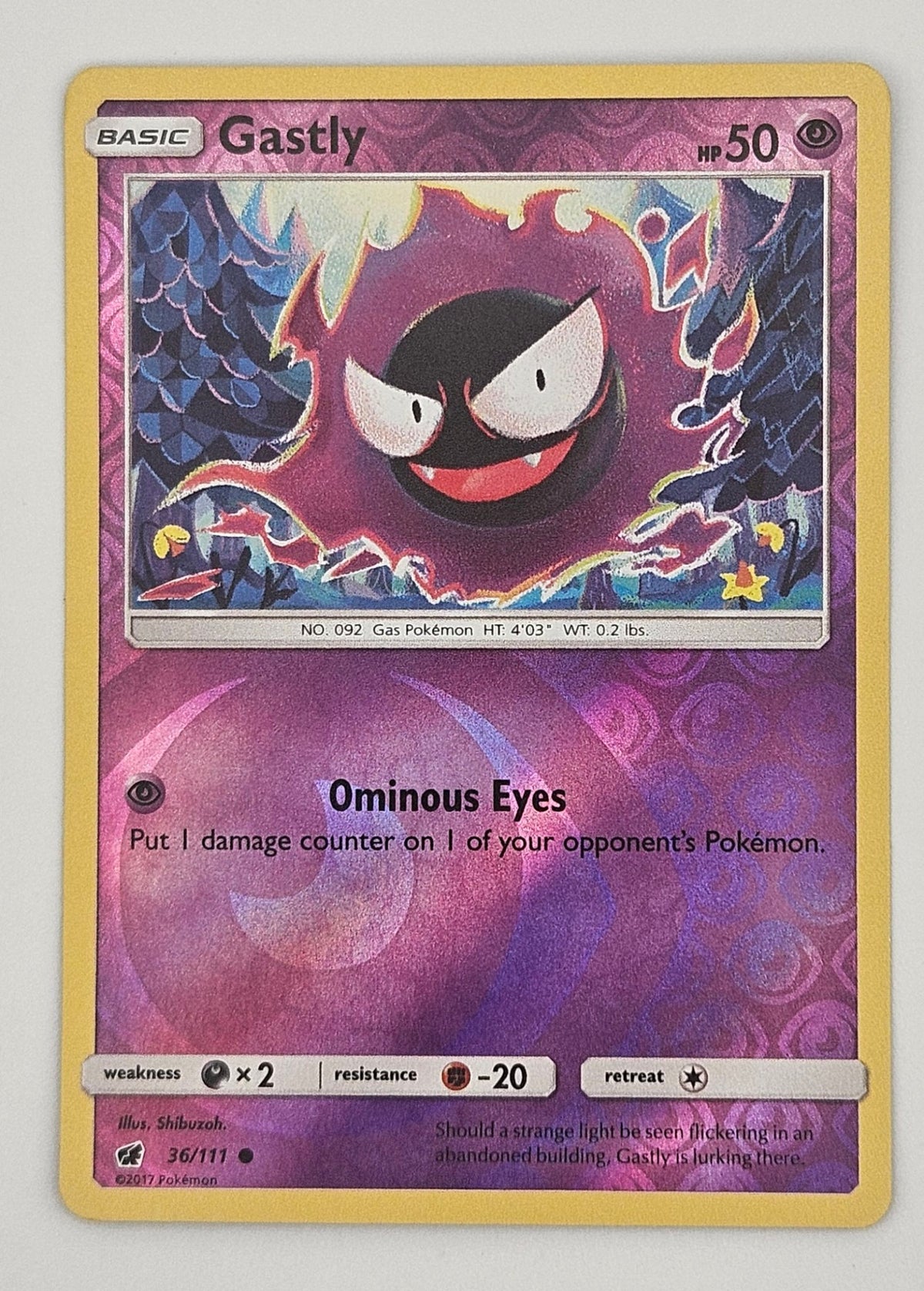 Gastly 36/111 Reverse Holo