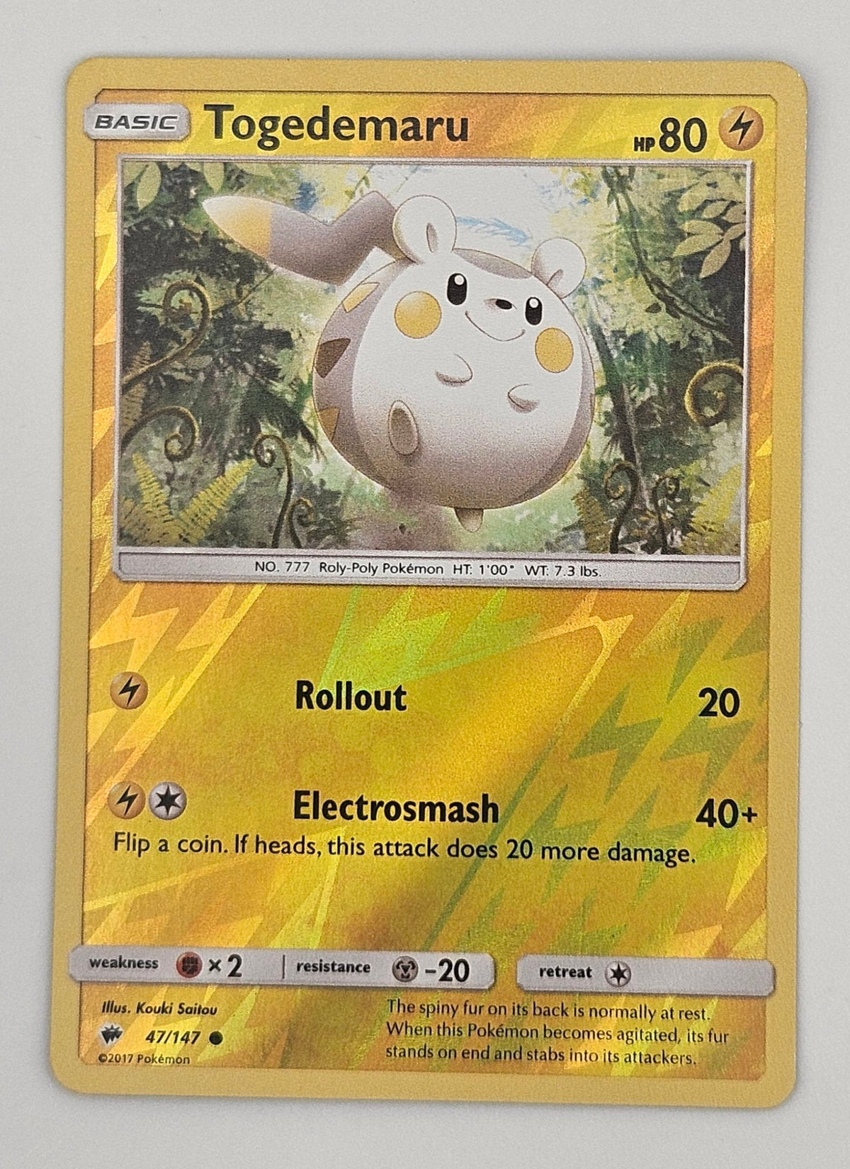 Togedemaru 047/147 Reverse Holo