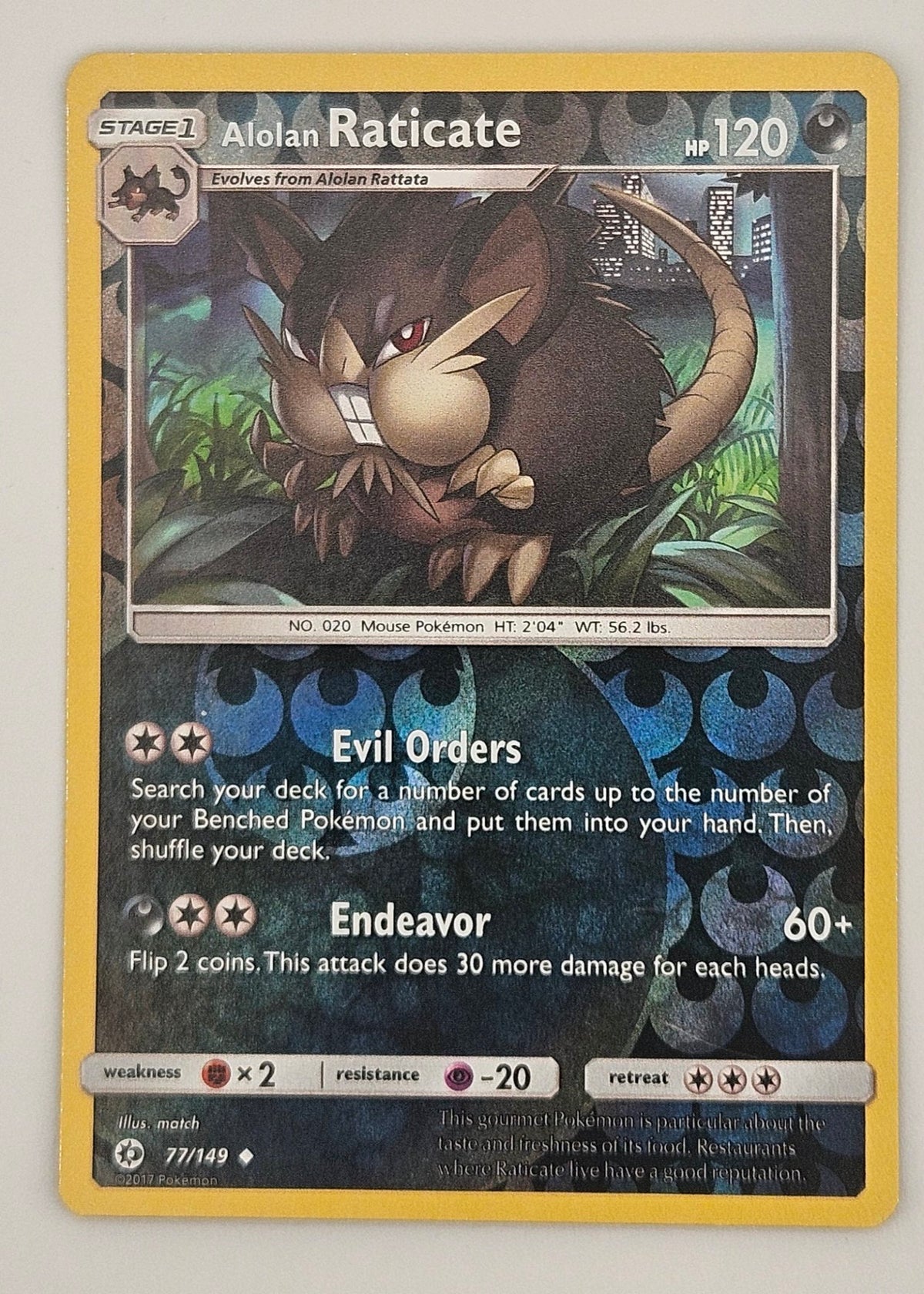 Alolan Raticate 077/149 Reverse Holo