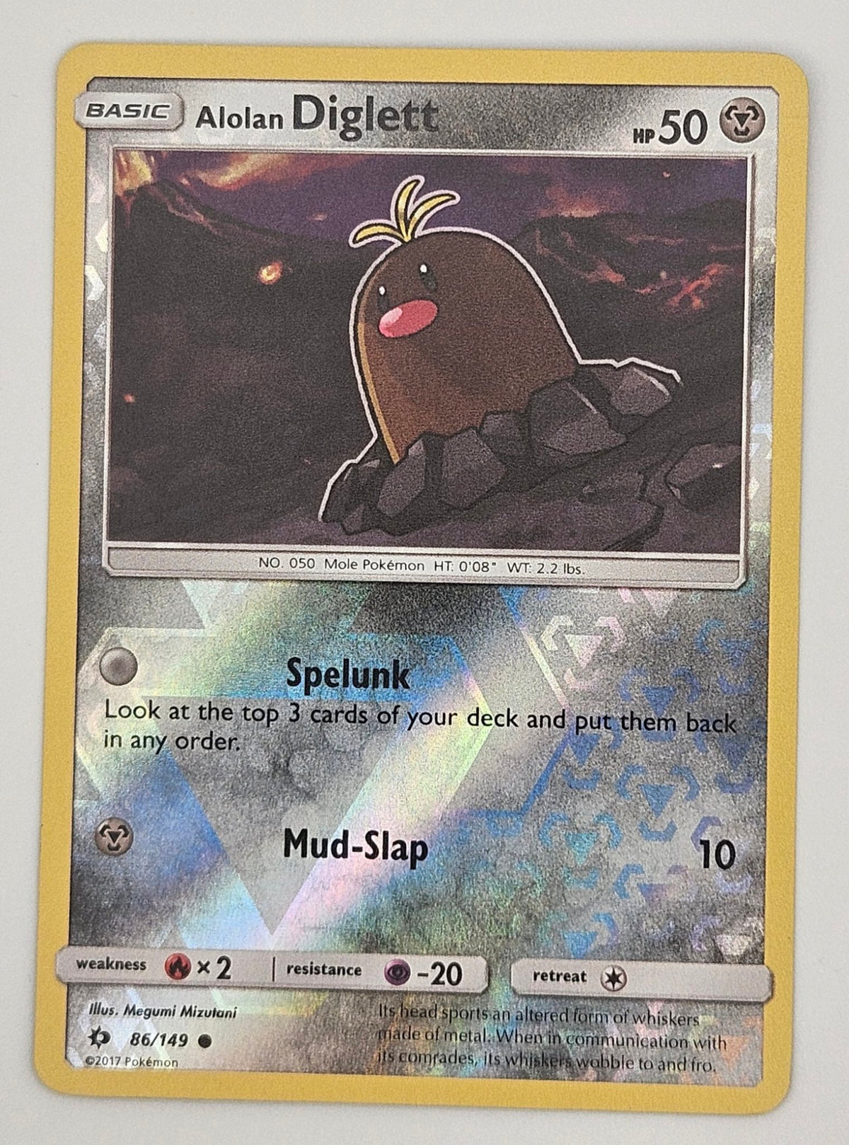 Alolan Diglett 086/149 Reverse Holo