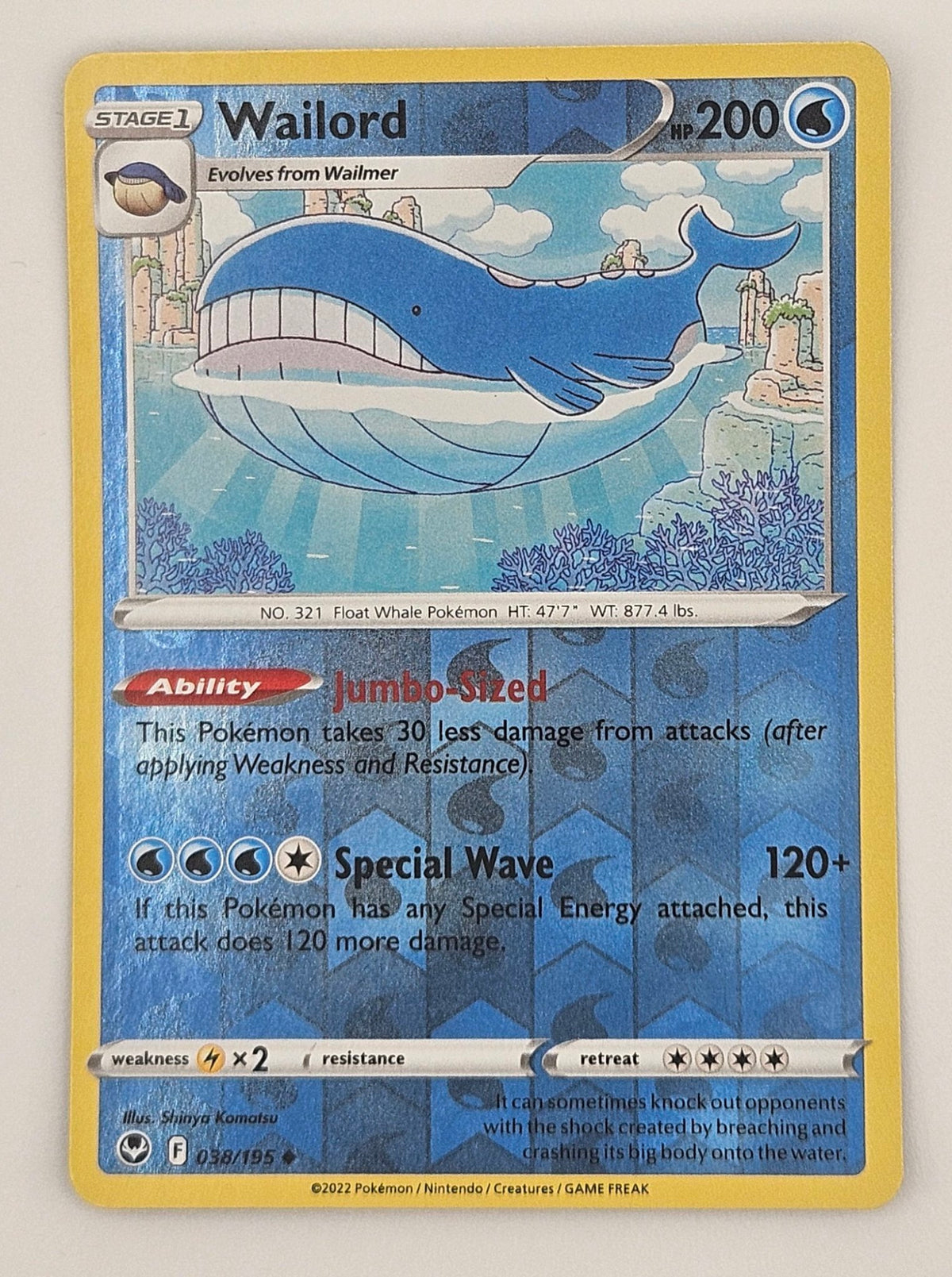 Wailord 038/195 Reverse Holo