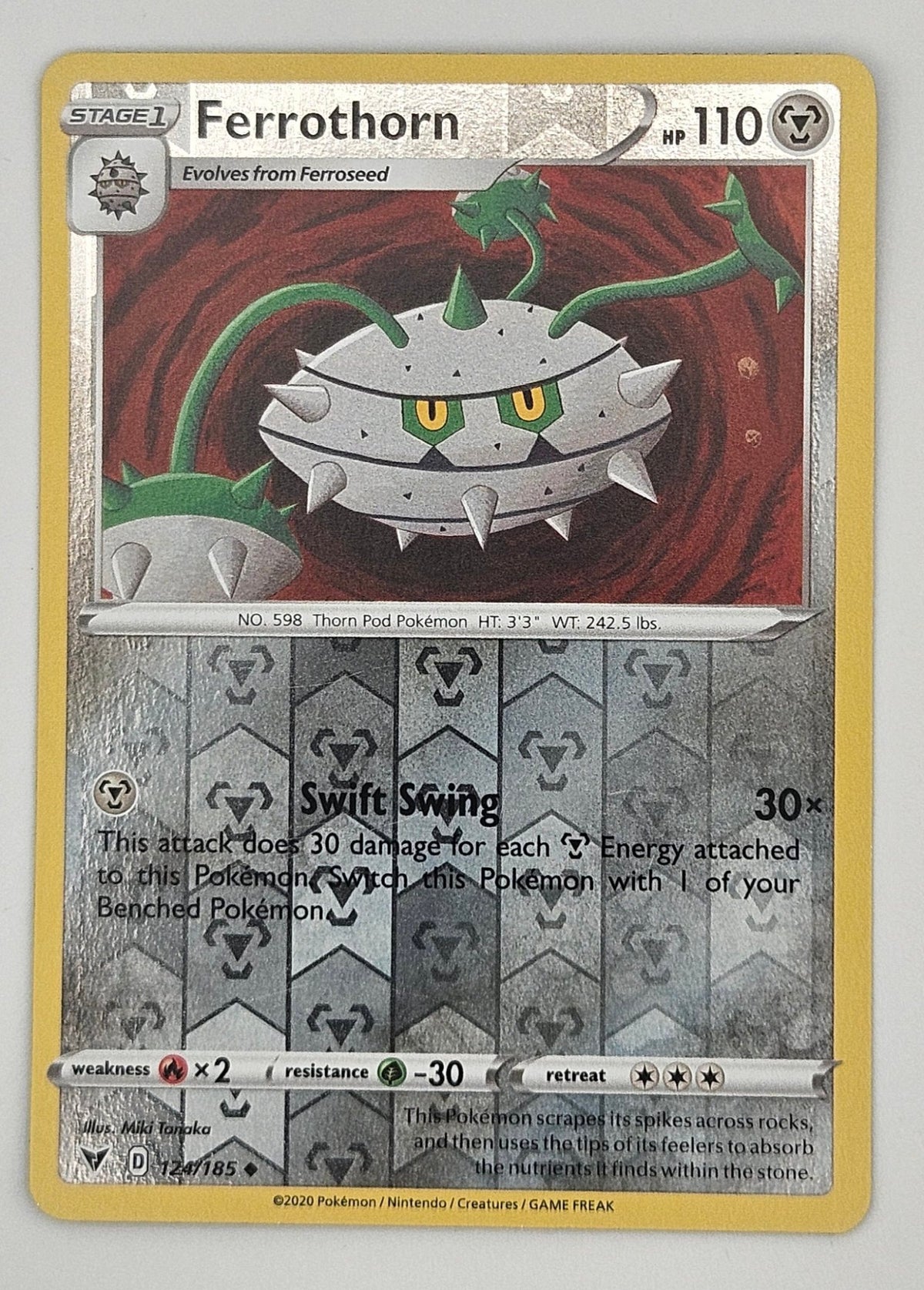 Ferrothorn 124/185 Reverse Holo