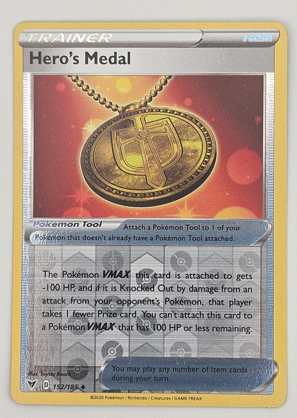 Hero's Medal 152/185 Reverse Holo