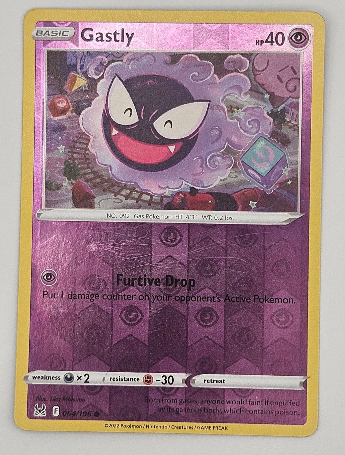 Gastly 064/196 Reverse Holo
