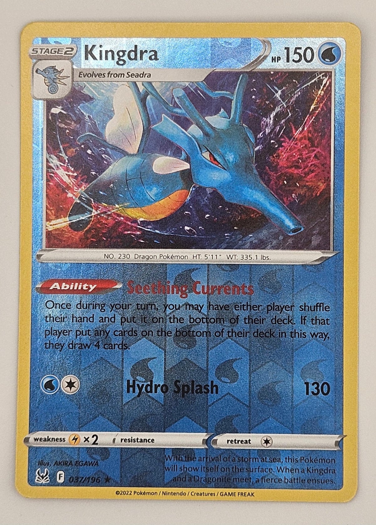Kingdra 037/196 Reverse Holo