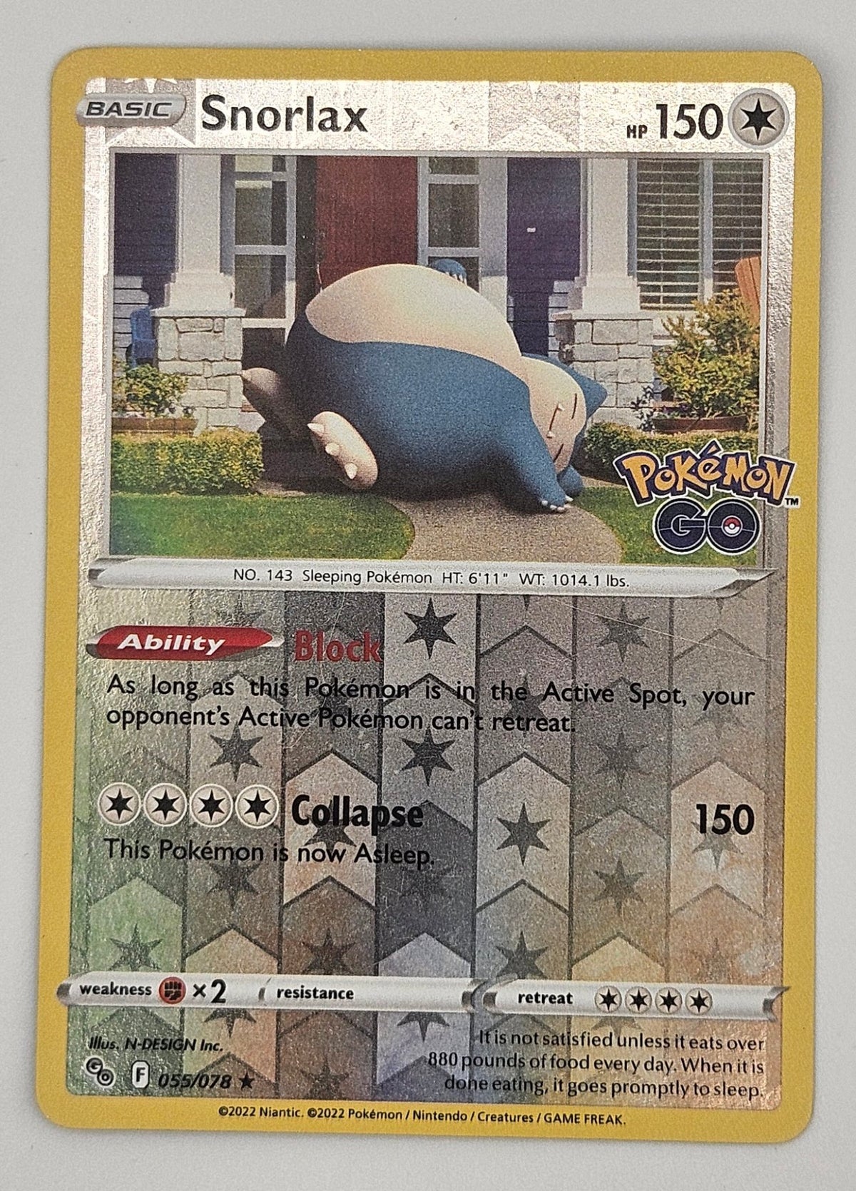 Snorlax 055/078 Reverse Holo