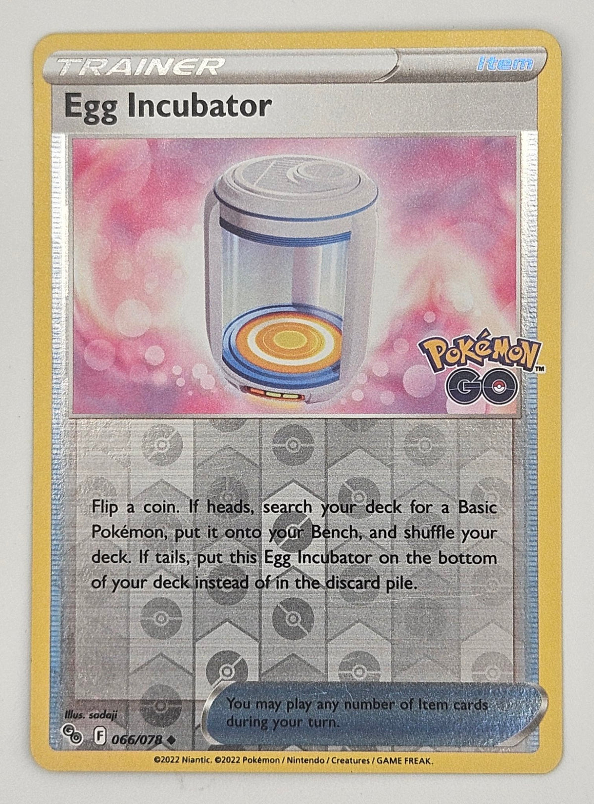 Egg Incubator 066/078 Reverse Holo