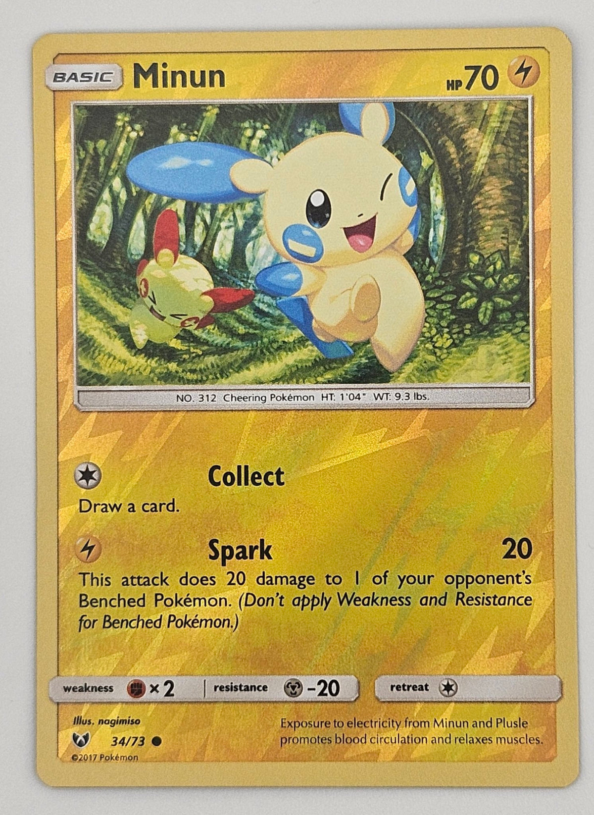 Minun 34/73 Reverse Holo