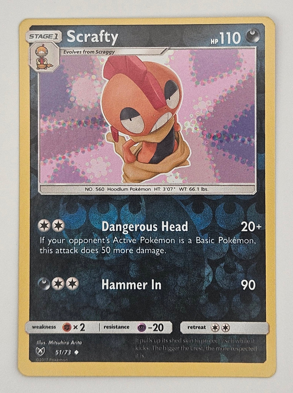 Scrafty 51/73 Reverse Holo