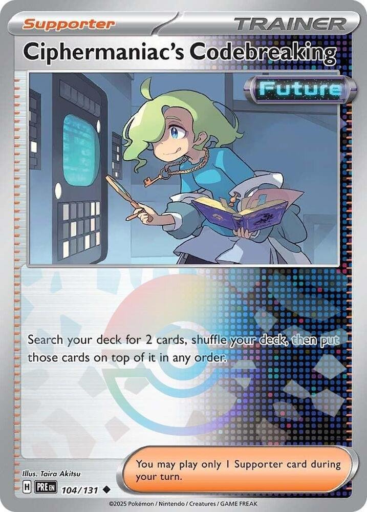 Ciphermaniac's Codebreaking 104/131 Reverse Holo – Prismatic Evolutions