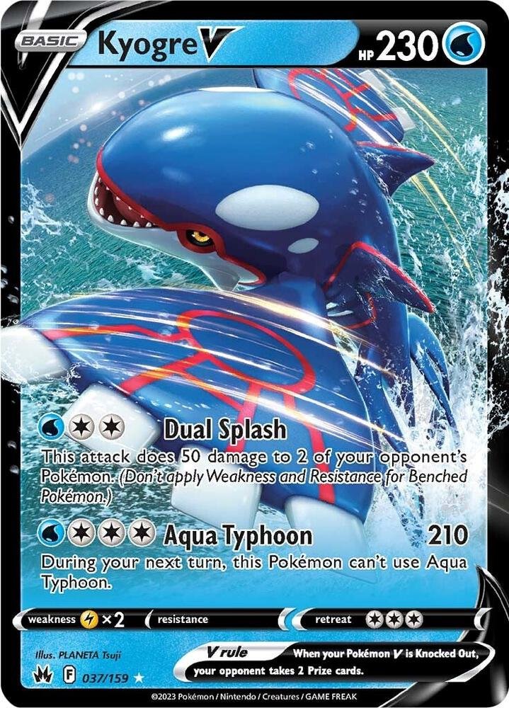 Kyogre V 037/159 – Crown Zenith