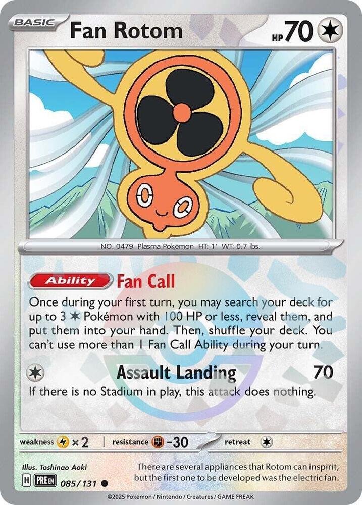 Fan Rotom 085/131 Reverse Holo – Prismatic Evolutions