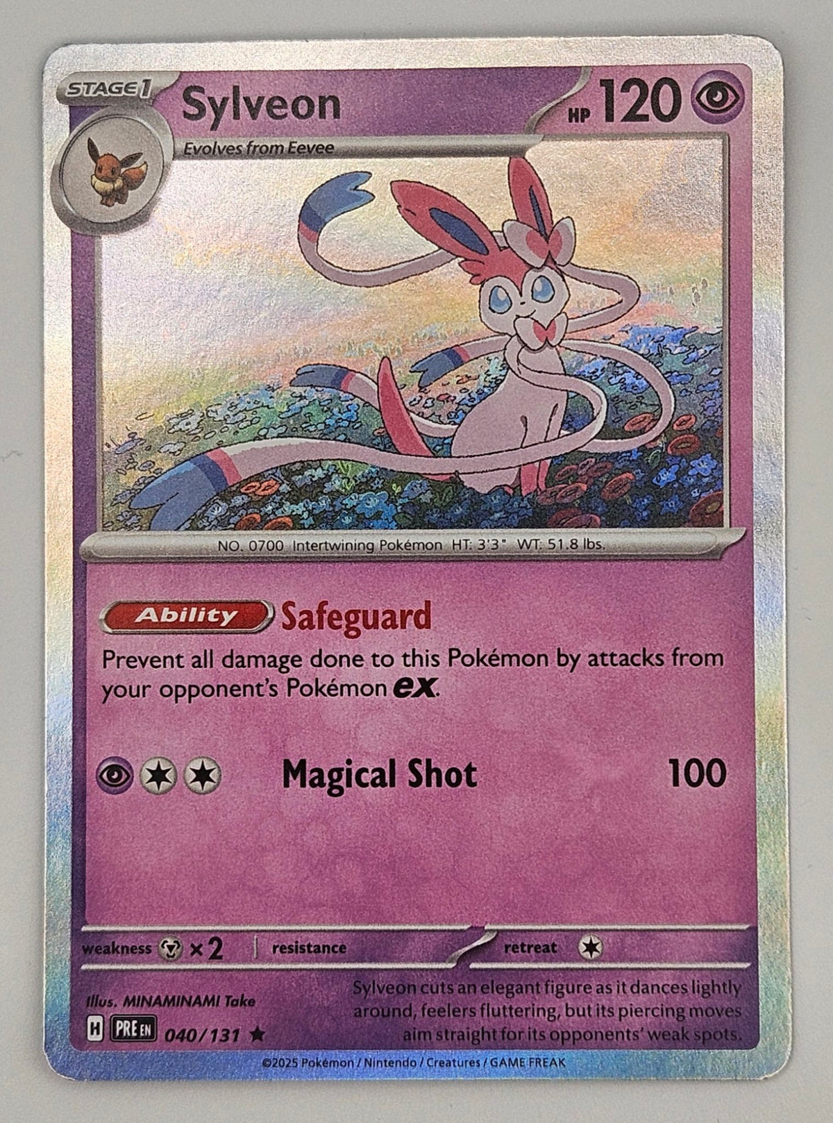 Sylveon 040/131 Holo Rare – Prismatic Evolutions