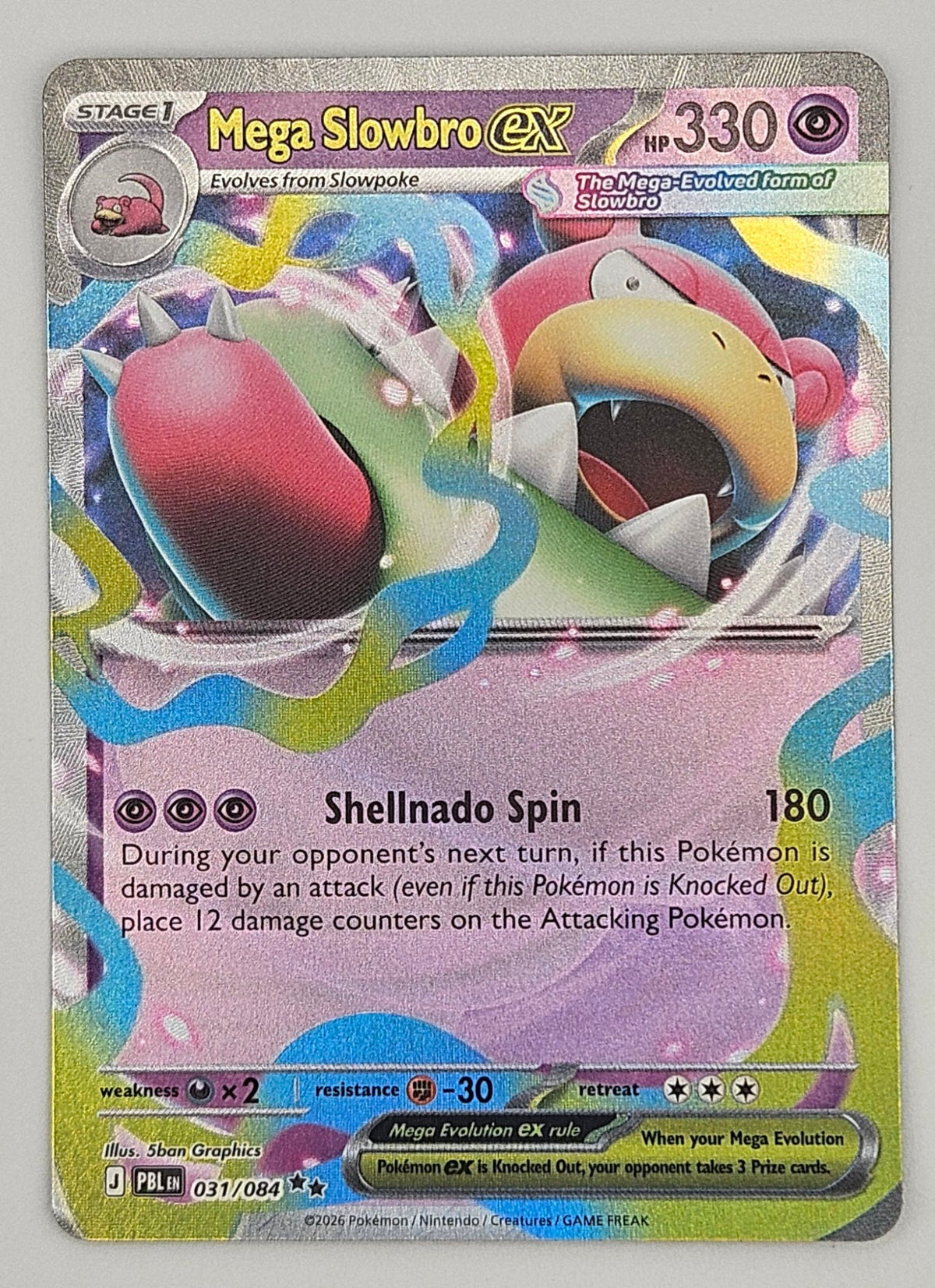 Mega Slowbro ex 031/084 Double Rare – Pitch Black