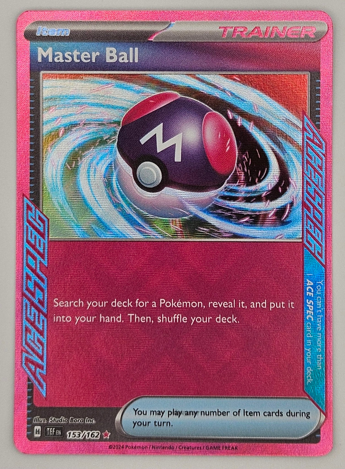 Master Ball 153/162 ACE SPEC – Temporal Forces