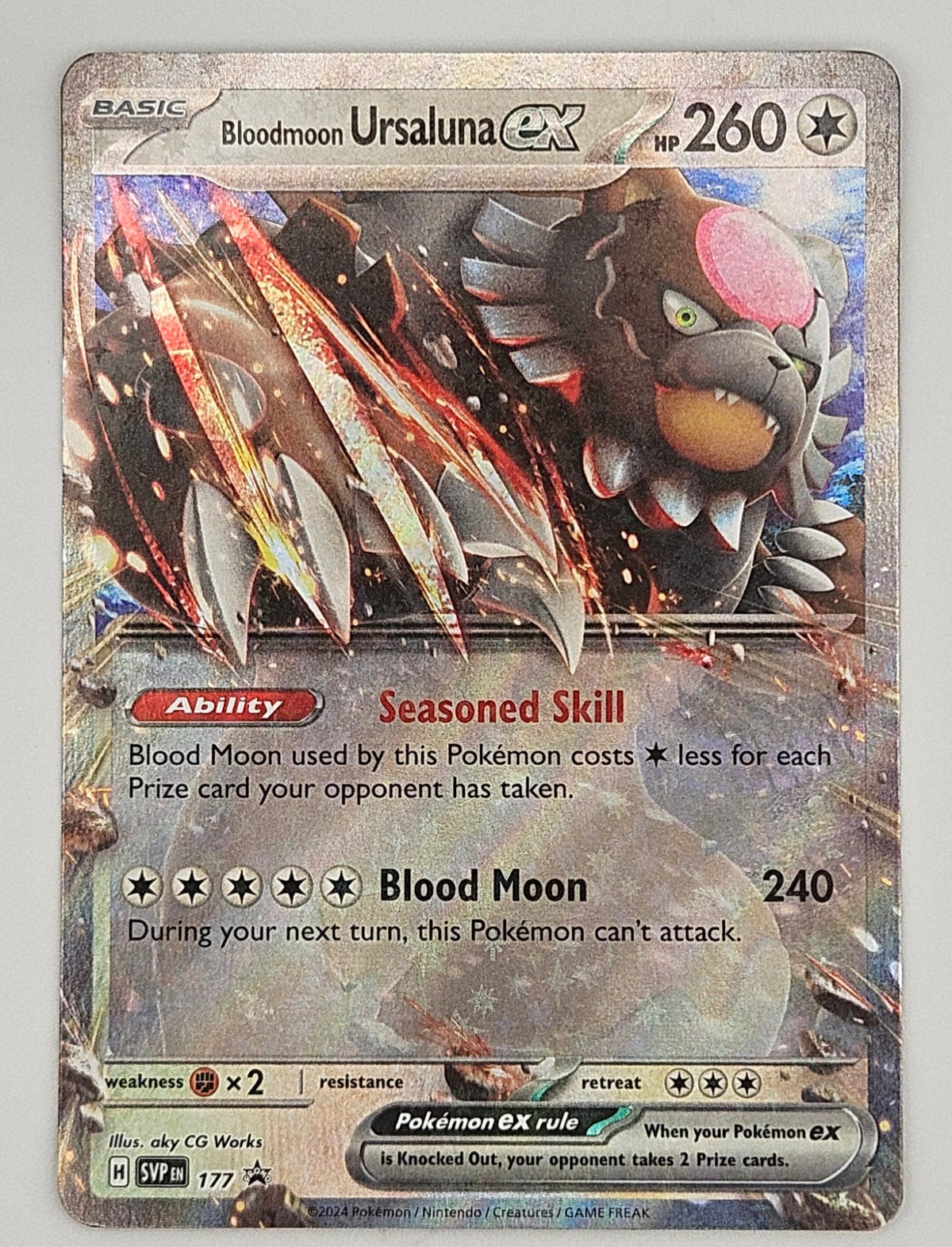 Bloodmoon Ursaluna ex SVP 177 – Scarlet & Violet Promo