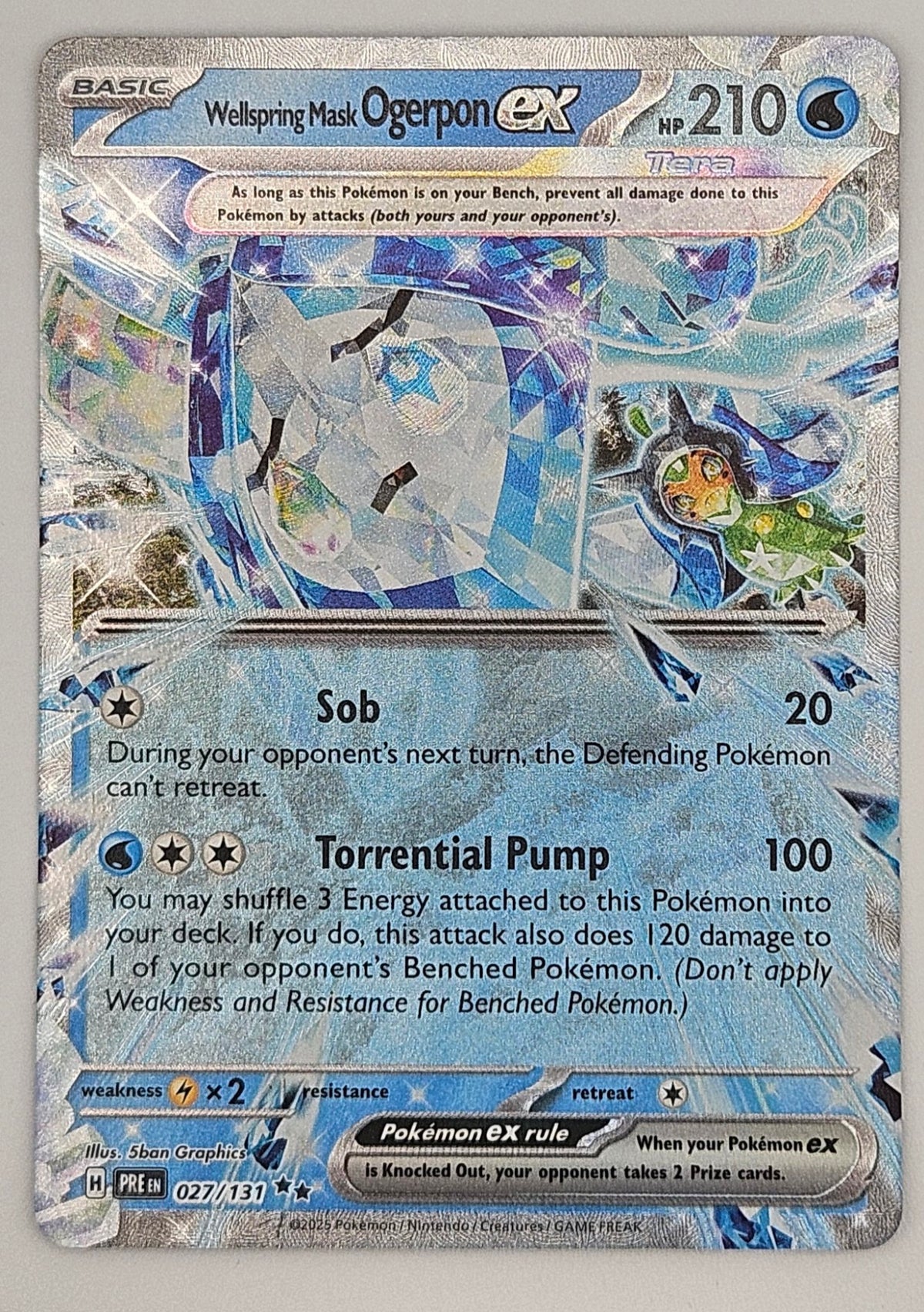 Wellspring Mask Ogerpon ex 027/131 Double Rare – Prismatic Evolutions