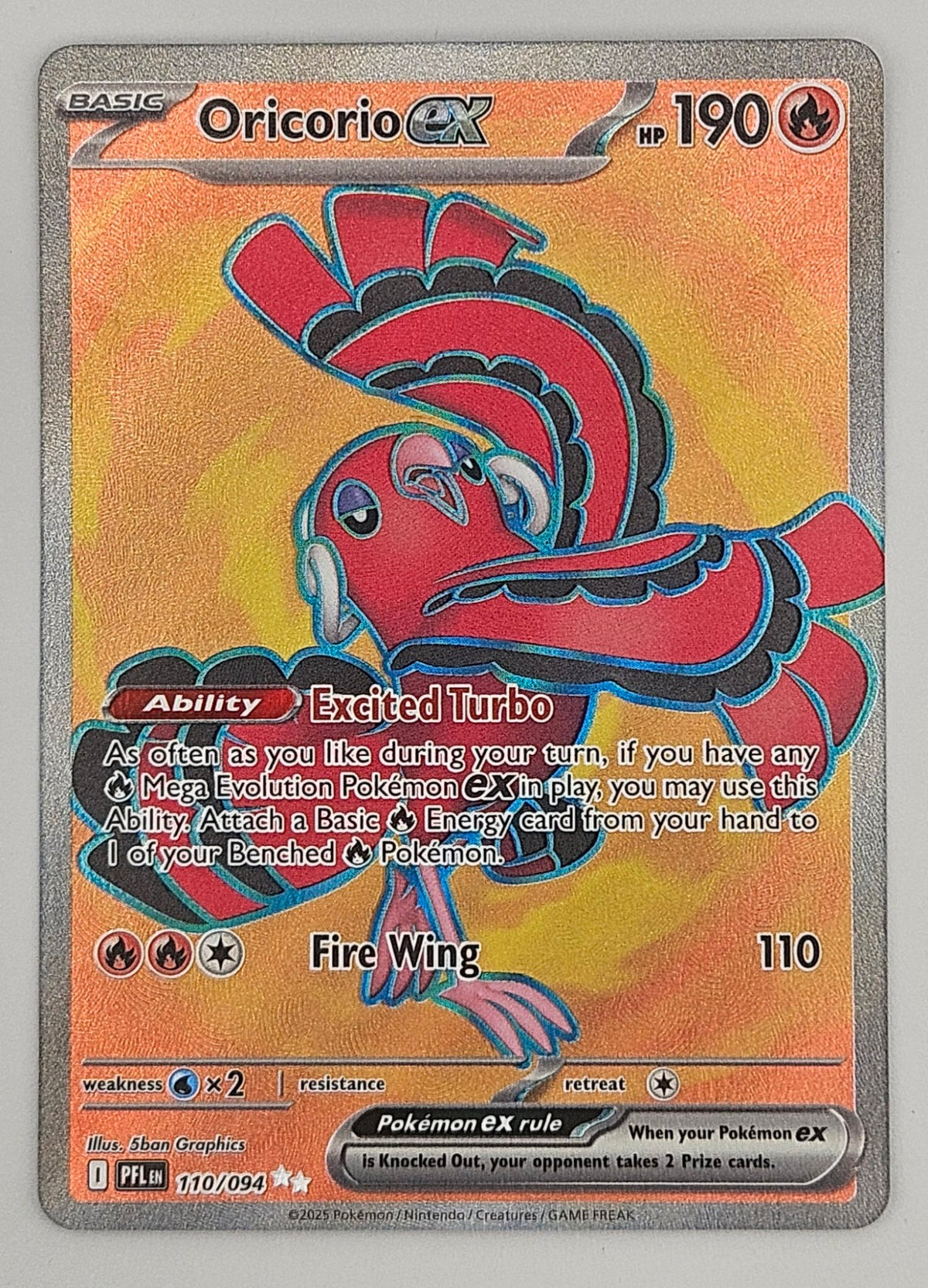 Oricorio ex 110/094 Full Art – Phantasmal Flames
