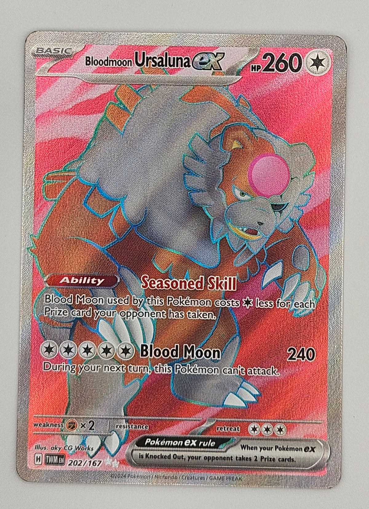Bloodmoon Ursaluna ex 202/167 Full Art – Twilight Masquerade