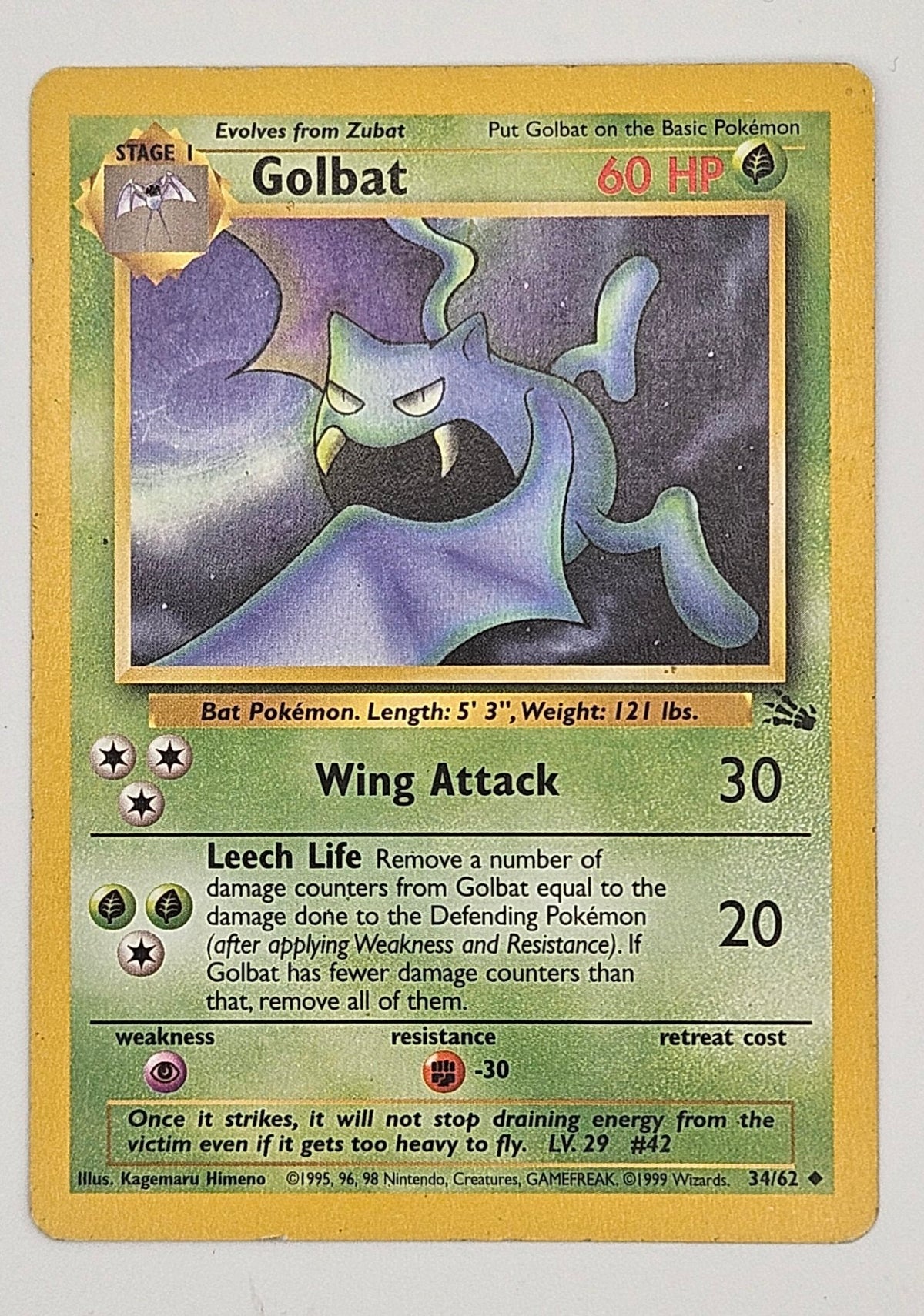 Golbat 34/62 – Fossil