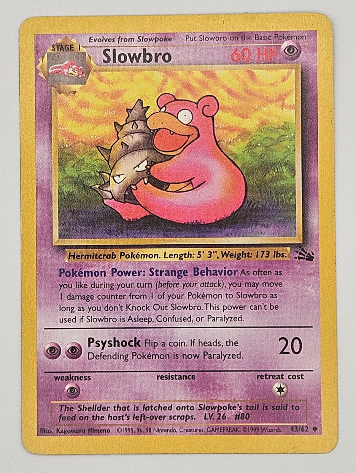 Slowbro 43/62 – Fossil