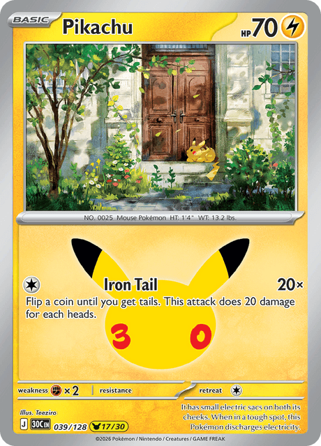 Pikachu 039/128