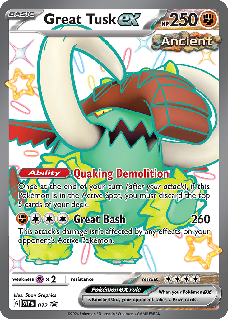 Great Tusk ex SVP 072 Shiny